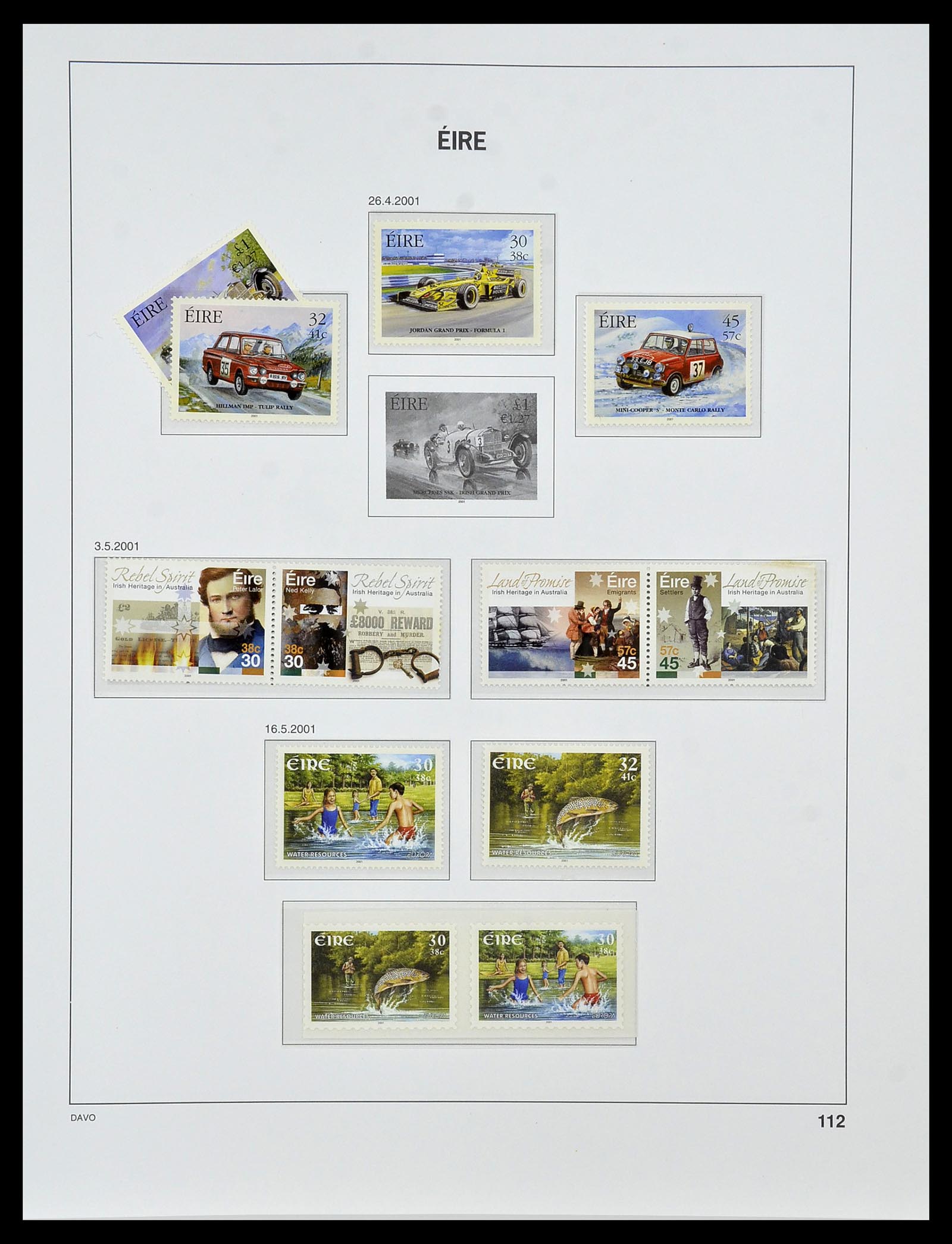 34536 140 - Postzegelverzameling 34536 Ierland 1922-2001.