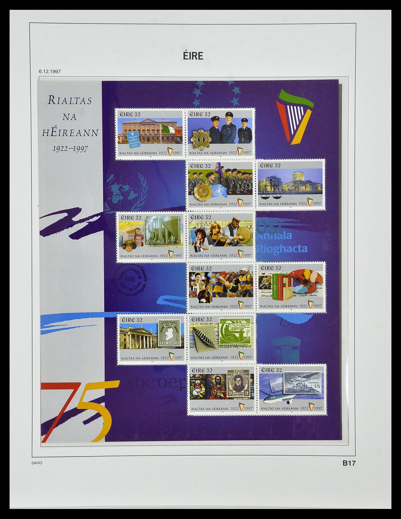34536 156 - Postzegelverzameling 34536 Ierland 1922-2001.