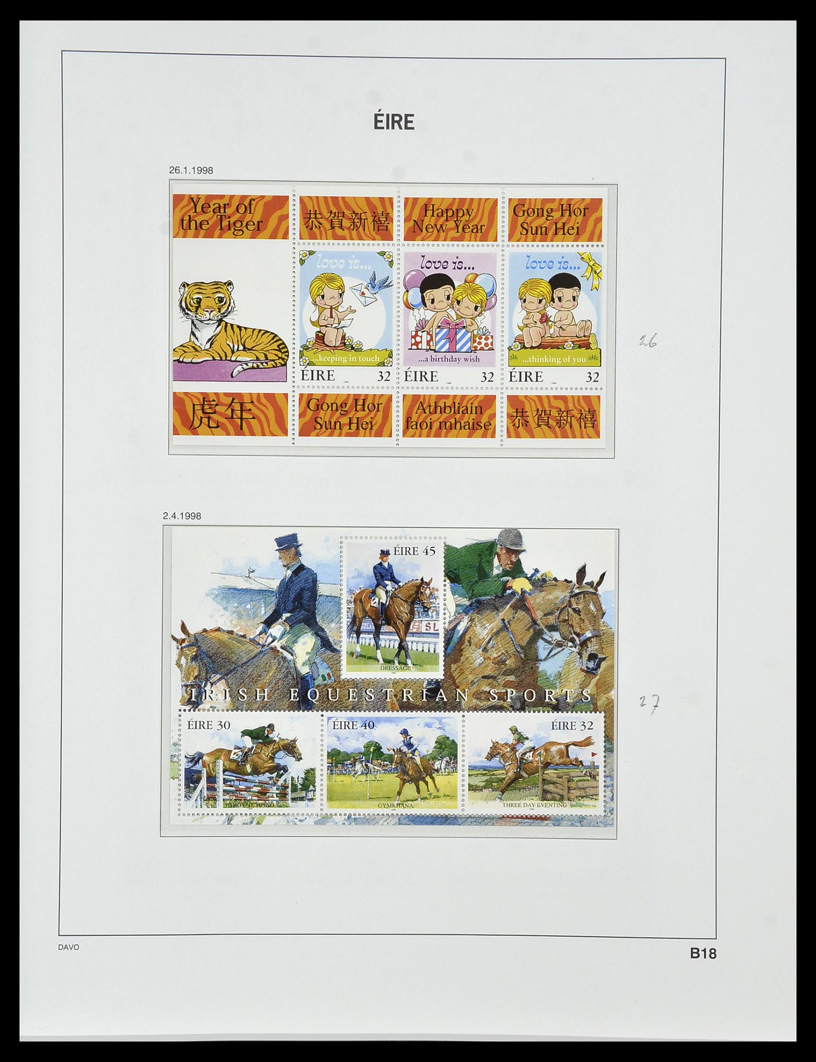 34536 157 - Postzegelverzameling 34536 Ierland 1922-2001.