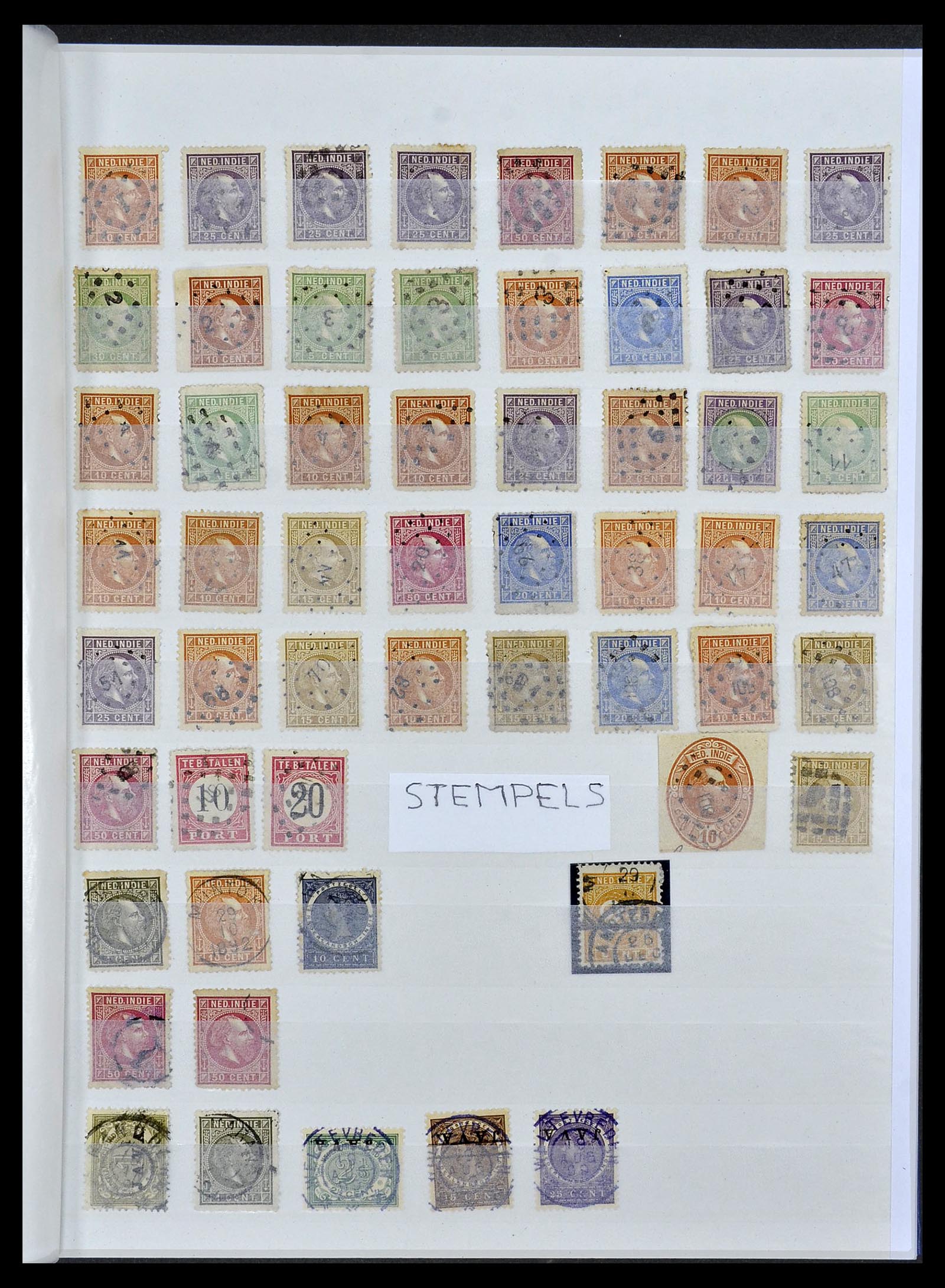 34537 001 - Postzegelverzameling 34537 Nederlands Indië 1864-1982.