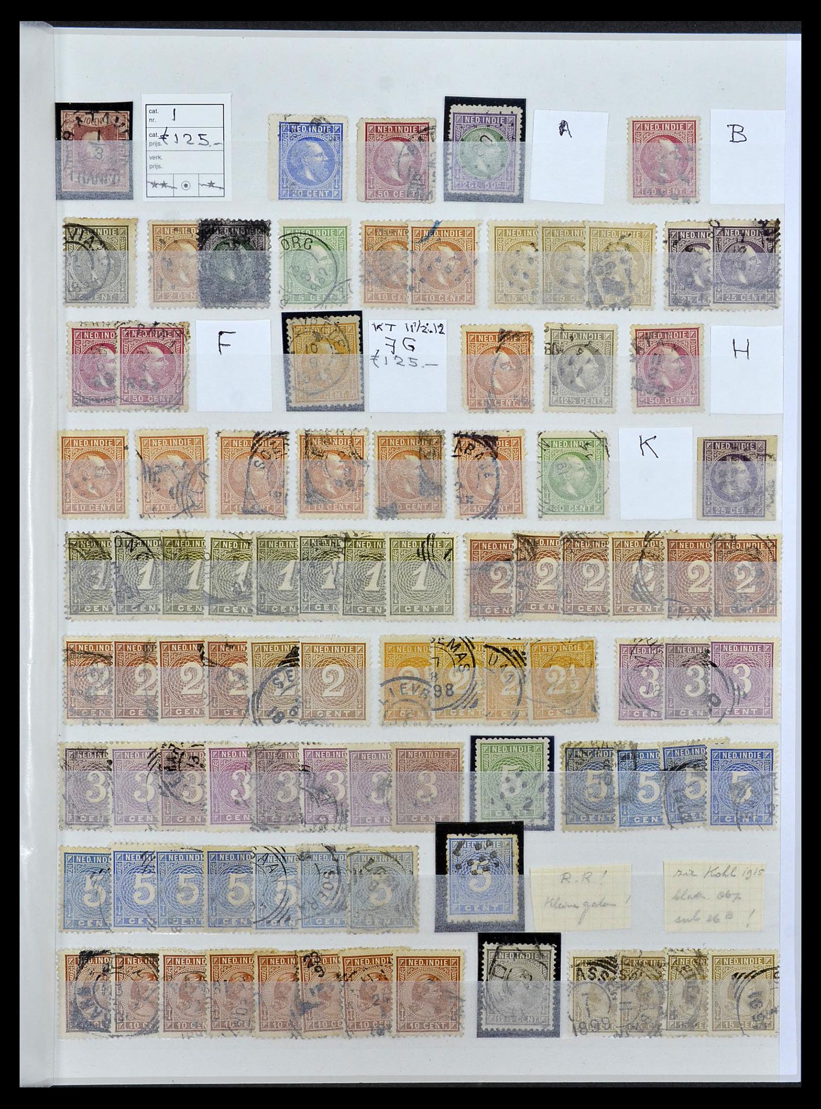 34537 005 - Postzegelverzameling 34537 Nederlands Indië 1864-1982.