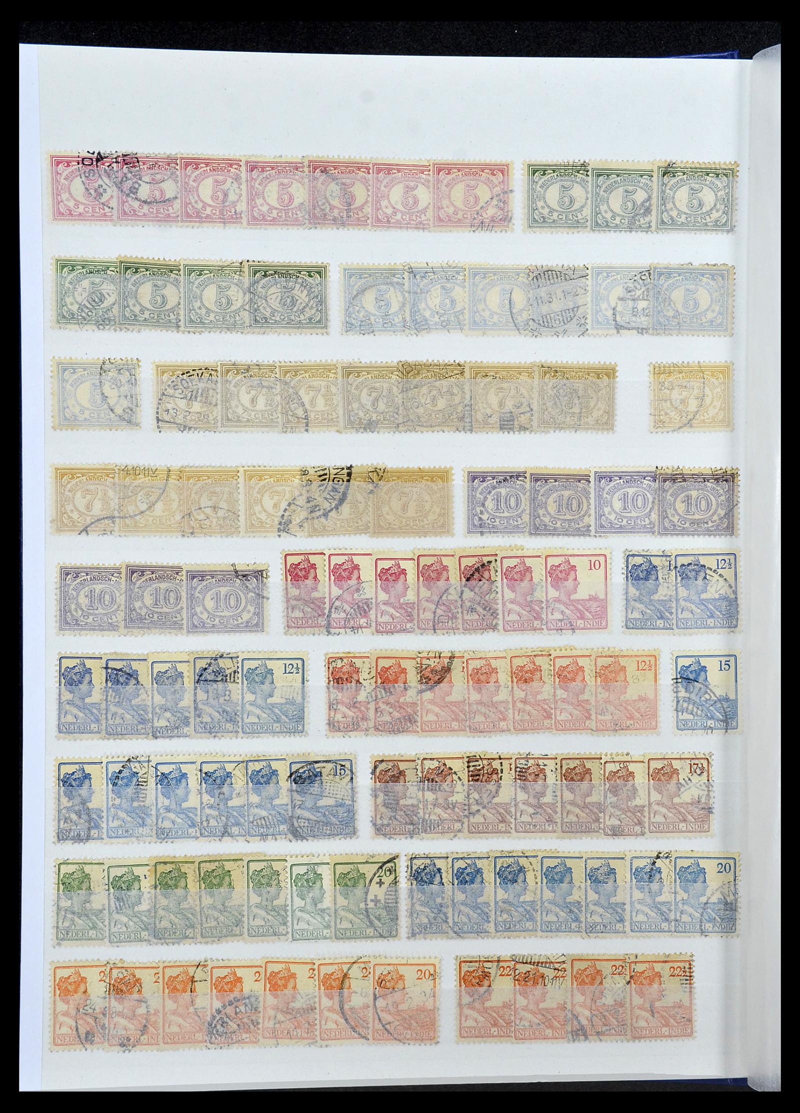 34537 010 - Postzegelverzameling 34537 Nederlands Indië 1864-1982.