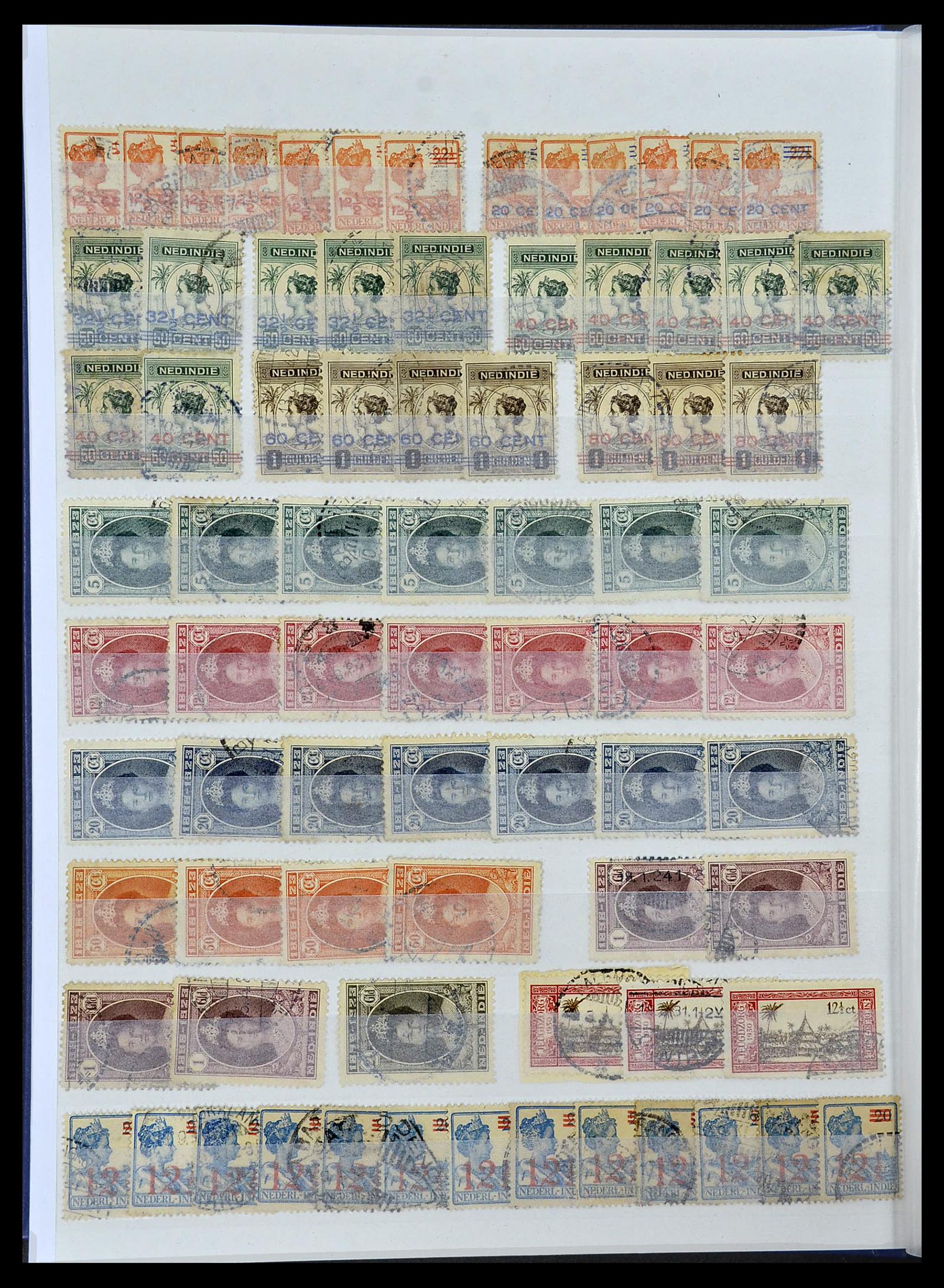 34537 012 - Postzegelverzameling 34537 Nederlands Indië 1864-1982.