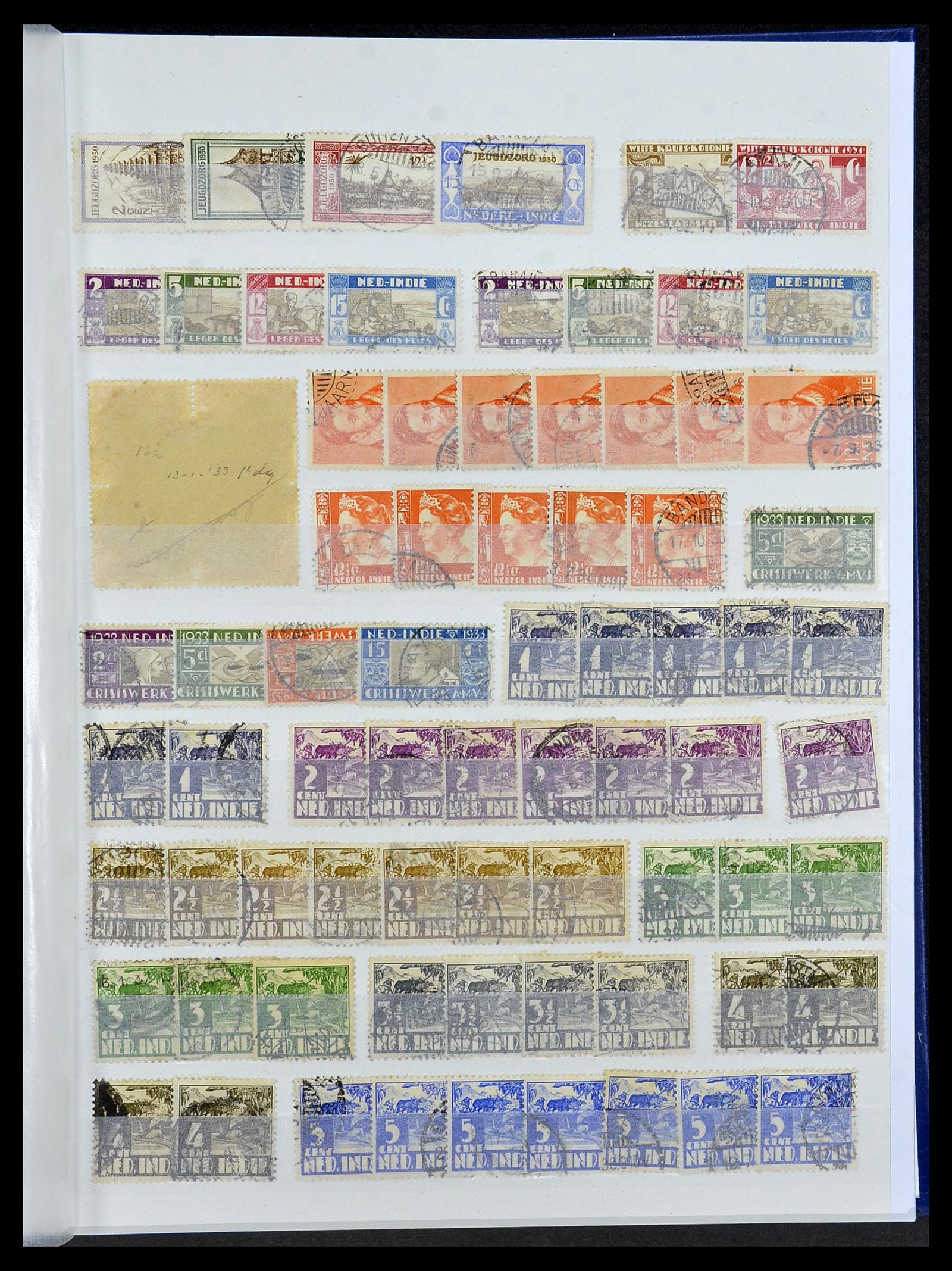 34537 013 - Postzegelverzameling 34537 Nederlands Indië 1864-1982.