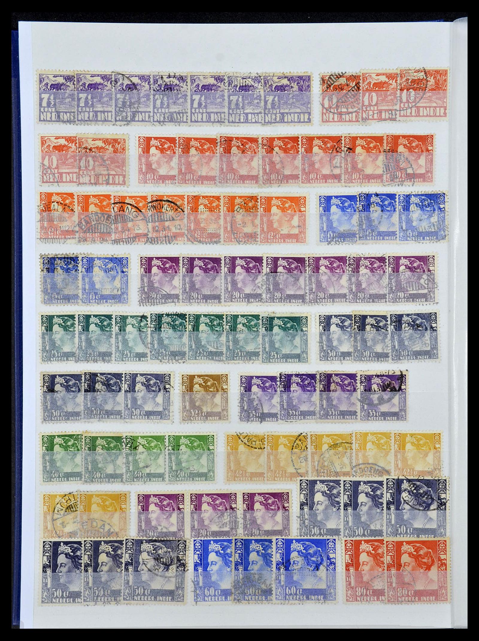 34537 014 - Postzegelverzameling 34537 Nederlands Indië 1864-1982.