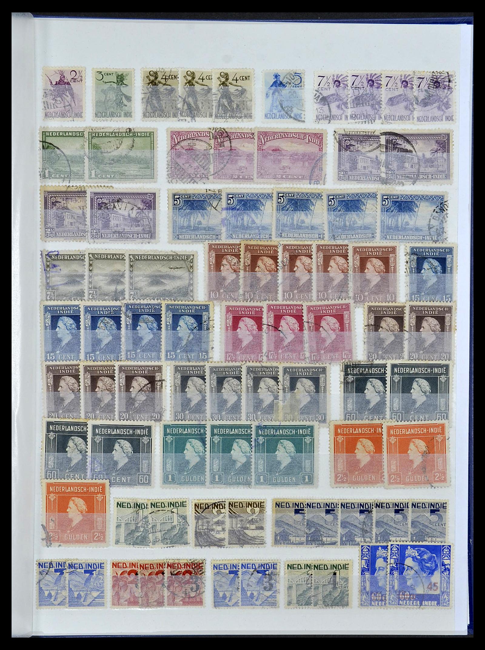 34537 017 - Postzegelverzameling 34537 Nederlands Indië 1864-1982.