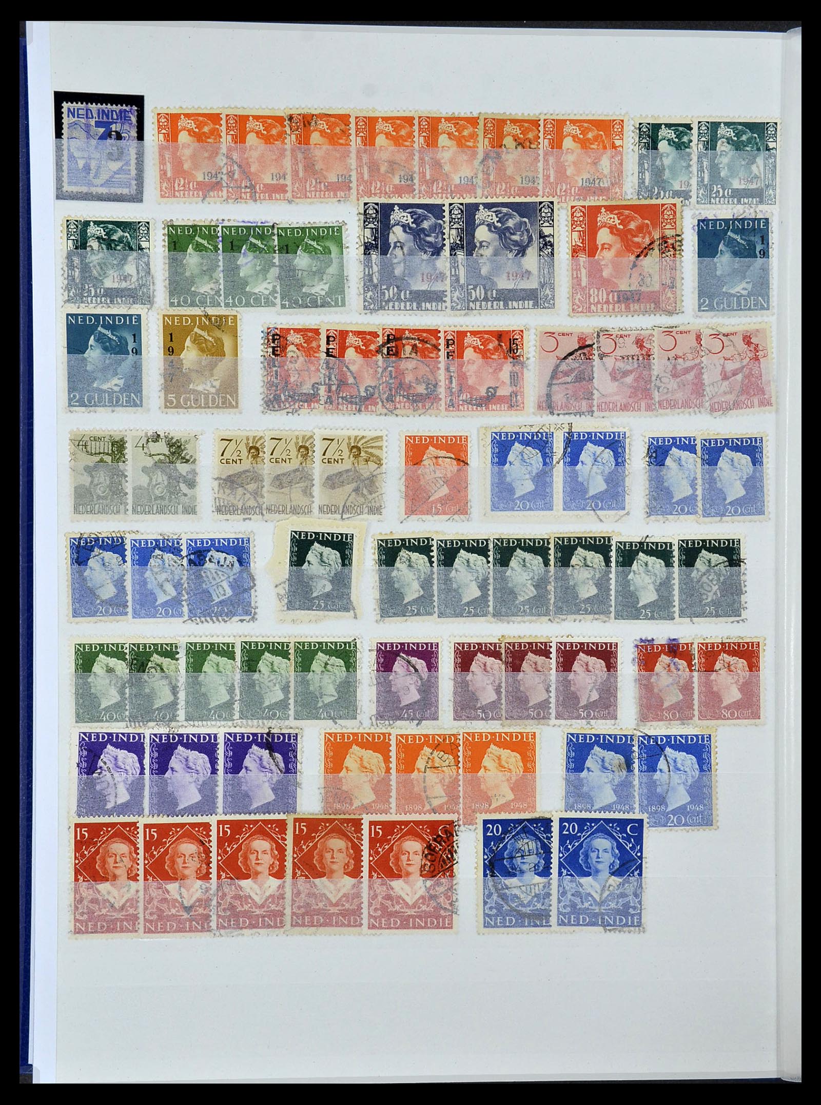 34537 018 - Postzegelverzameling 34537 Nederlands Indië 1864-1982.