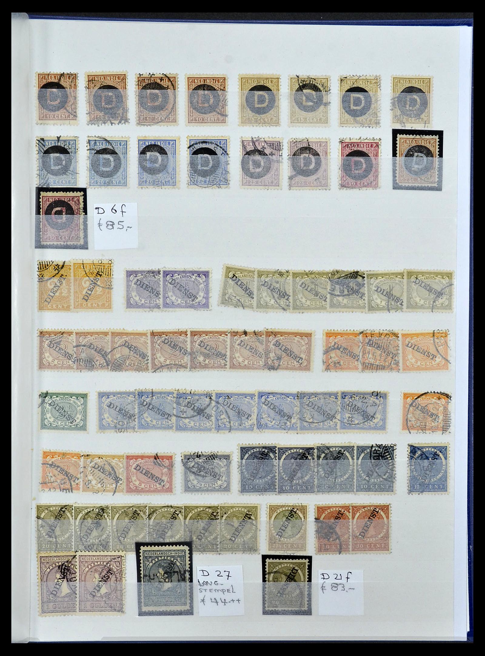 34537 021 - Postzegelverzameling 34537 Nederlands Indië 1864-1982.