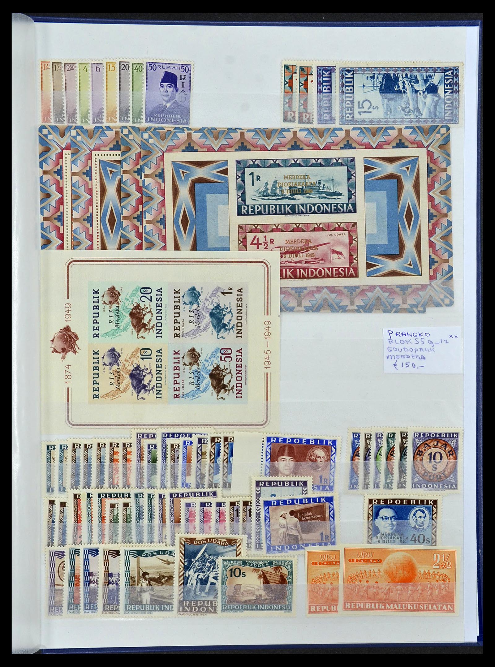 34537 025 - Postzegelverzameling 34537 Nederlands Indië 1864-1982.
