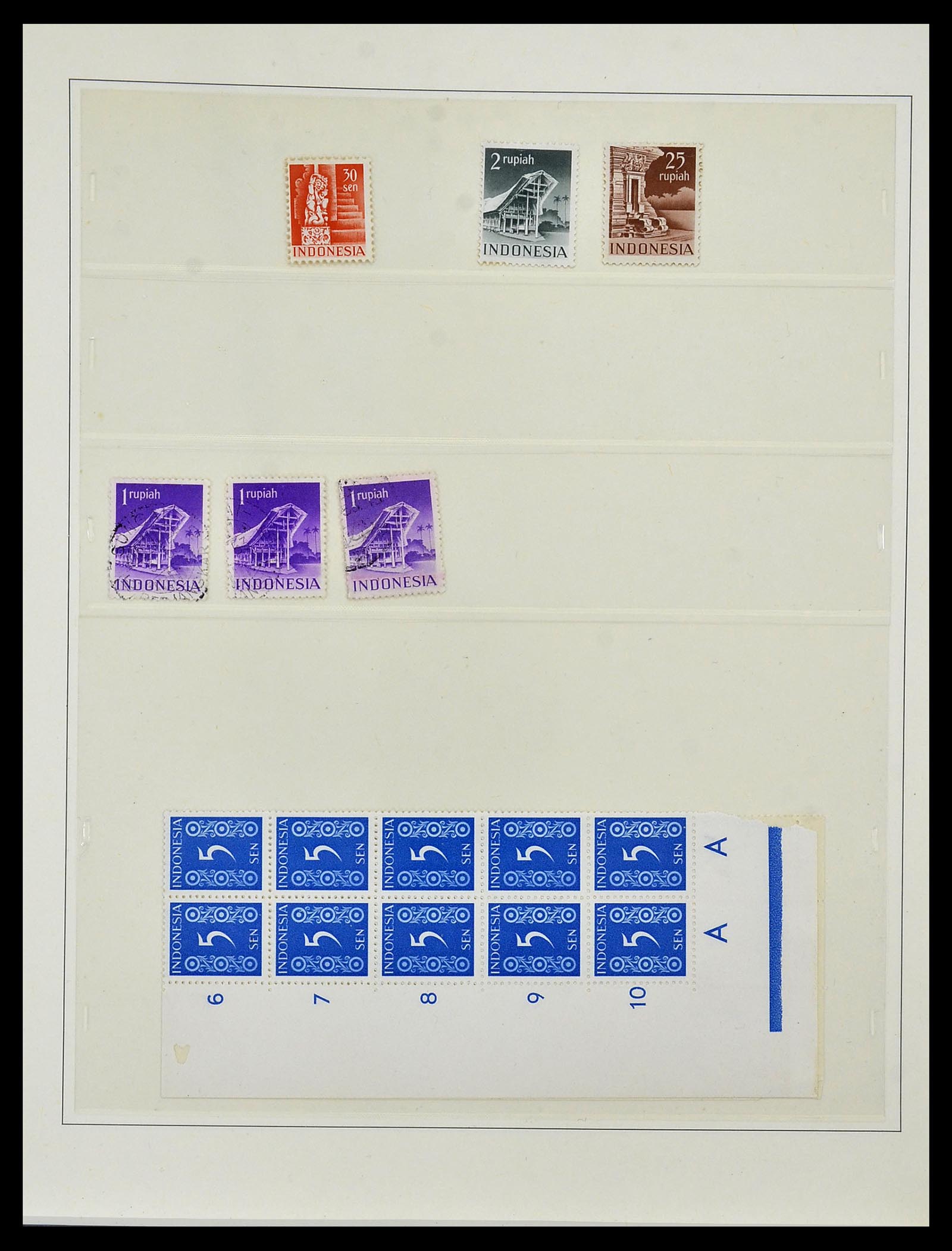 34538 004 - Postzegelverzameling 34538 Indonesië 1951-2005.