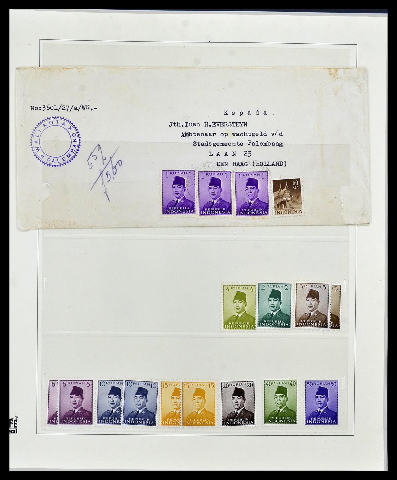 34538 008 - Postzegelverzameling 34538 Indonesië 1951-2005.
