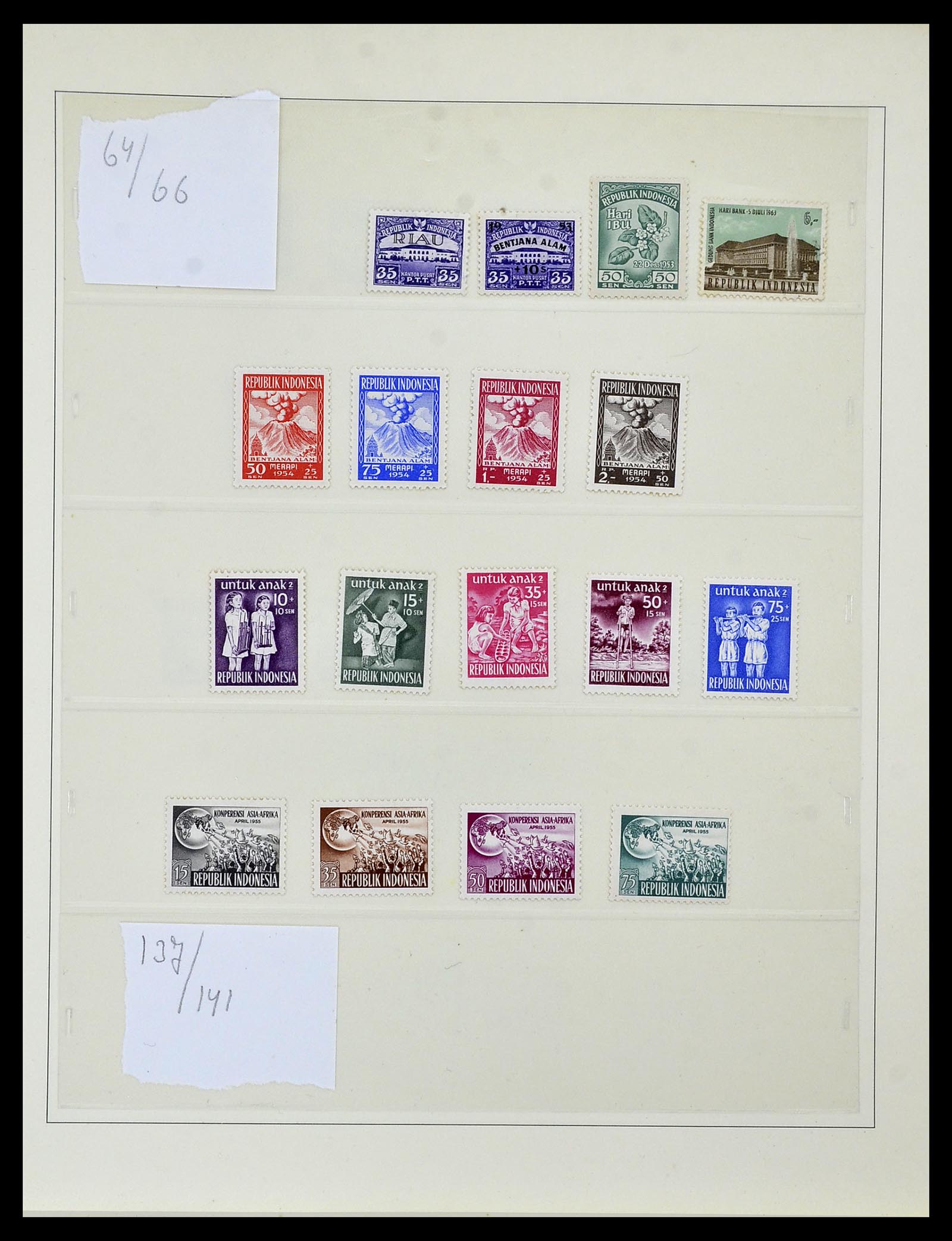 34538 010 - Postzegelverzameling 34538 Indonesië 1951-2005.