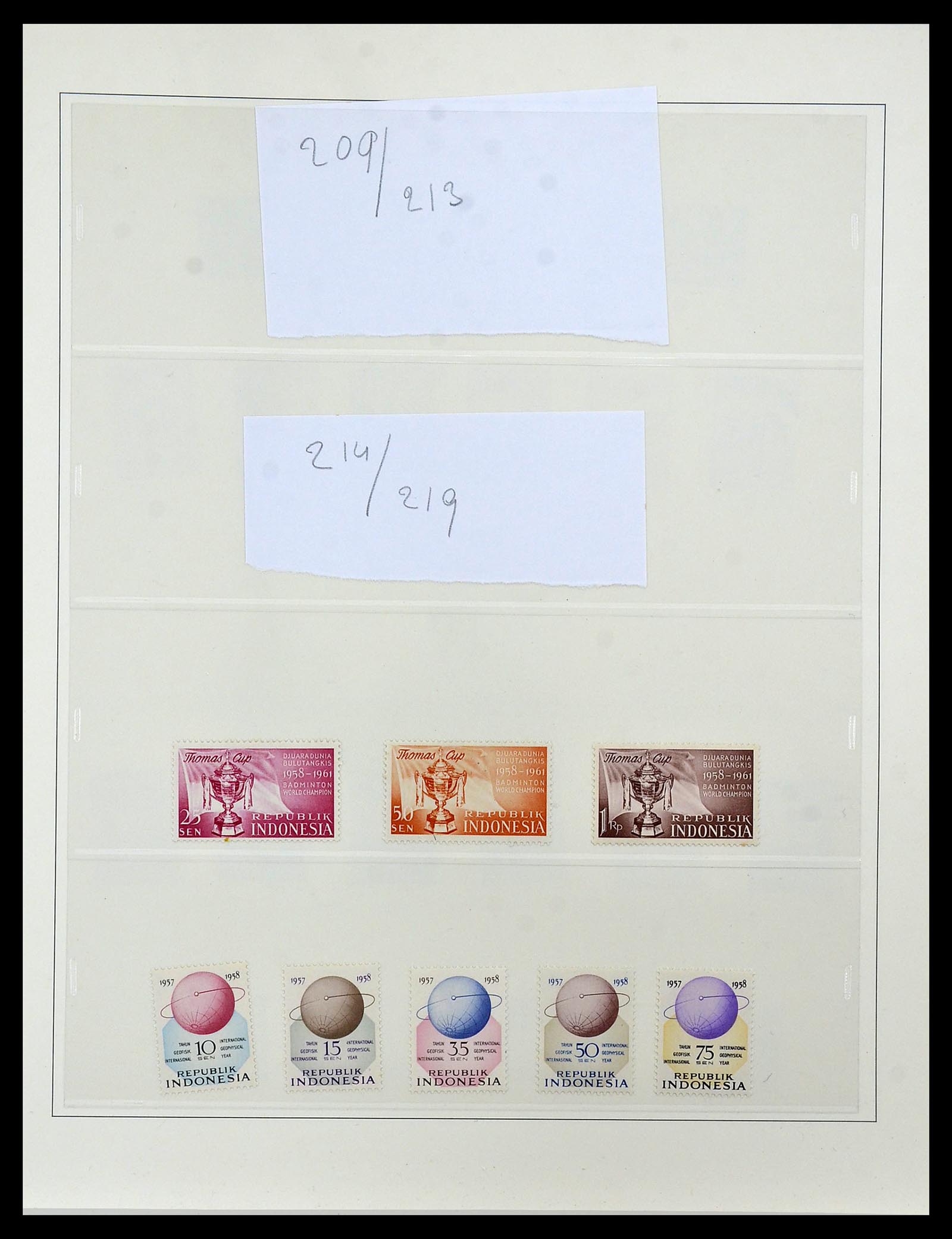 34538 014 - Postzegelverzameling 34538 Indonesië 1951-2005.