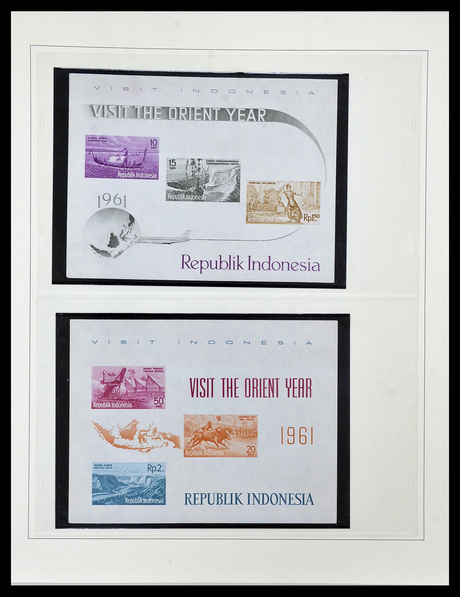 34538 018 - Postzegelverzameling 34538 Indonesië 1951-2005.