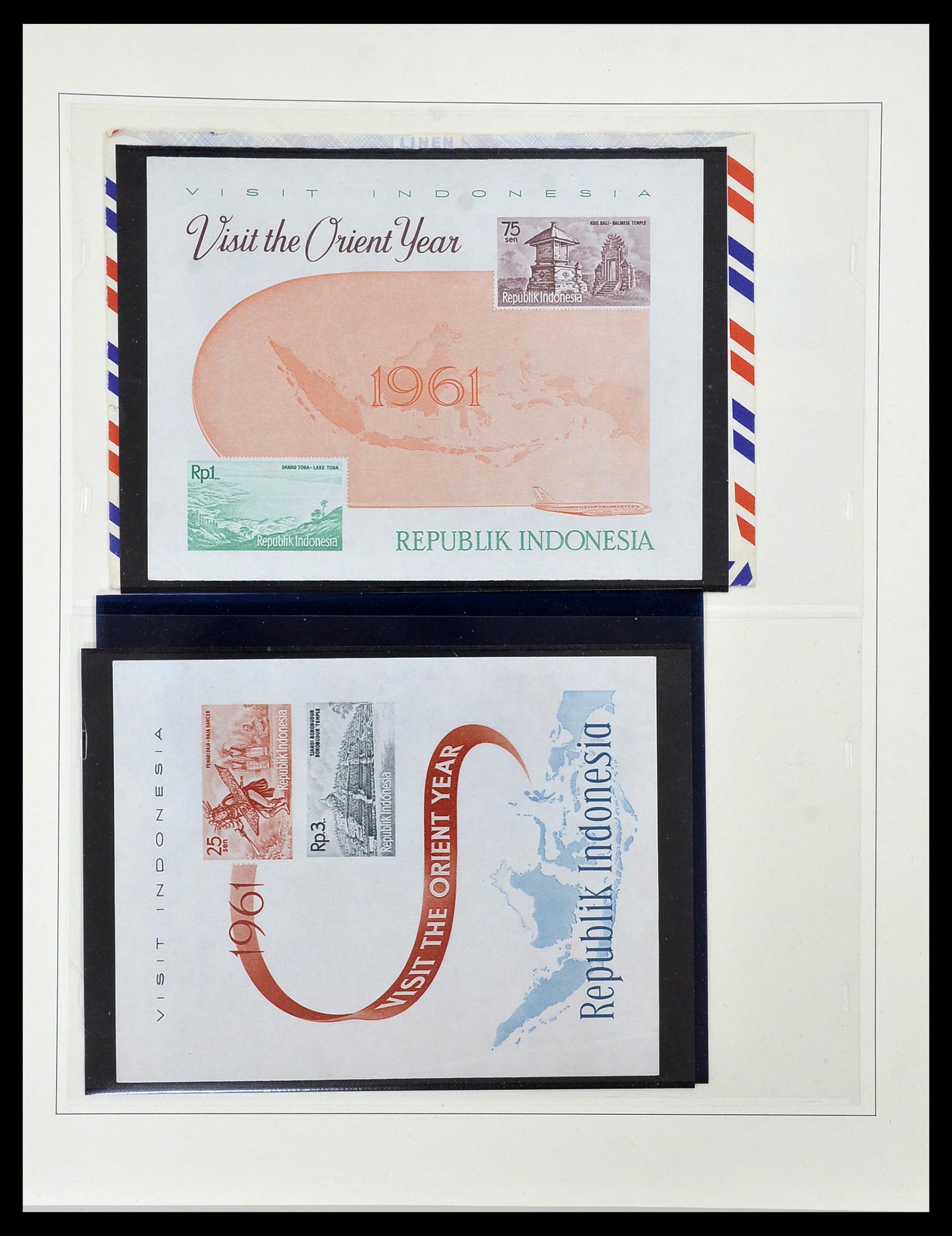 34538 019 - Postzegelverzameling 34538 Indonesië 1951-2005.