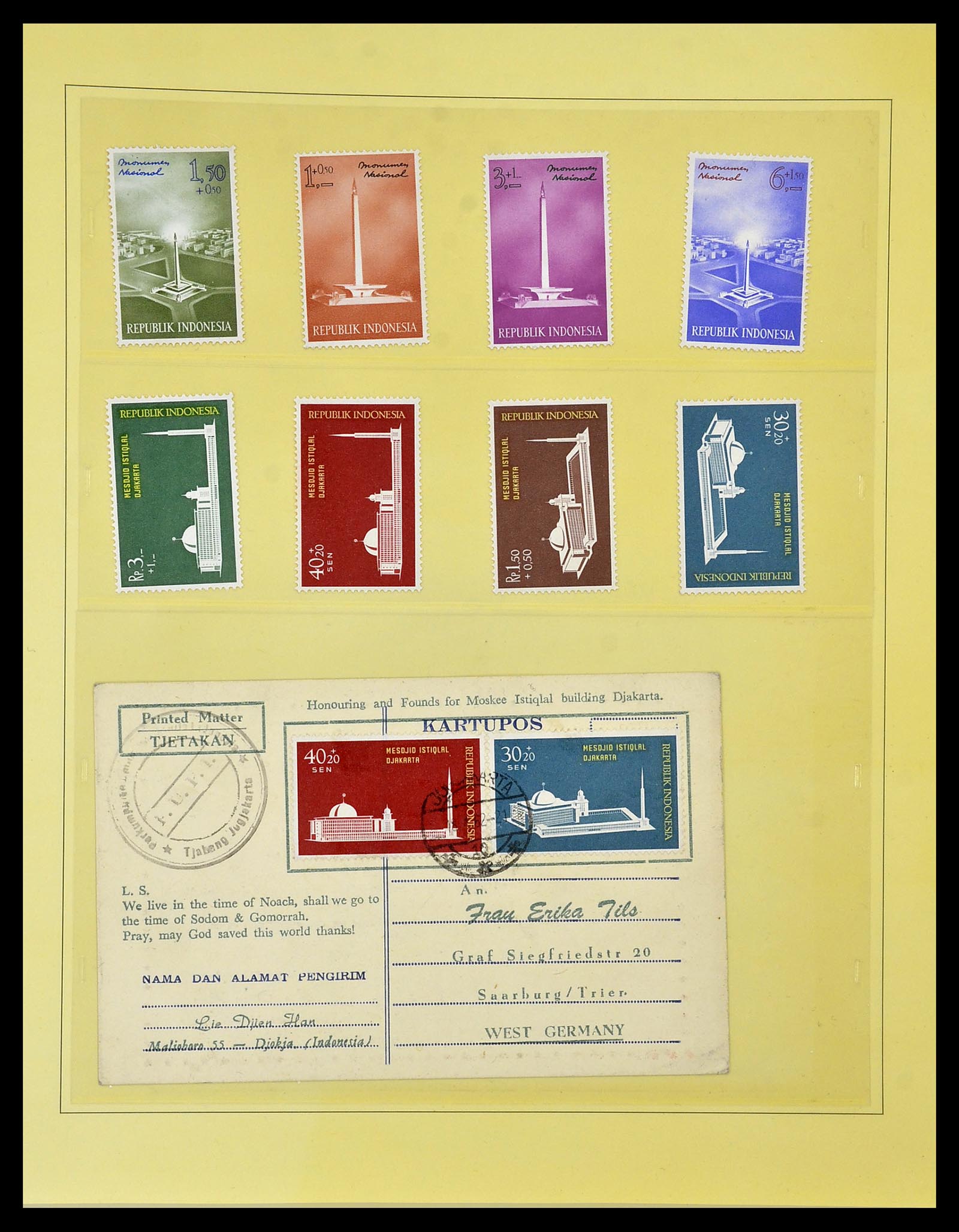 34538 021 - Postzegelverzameling 34538 Indonesië 1951-2005.