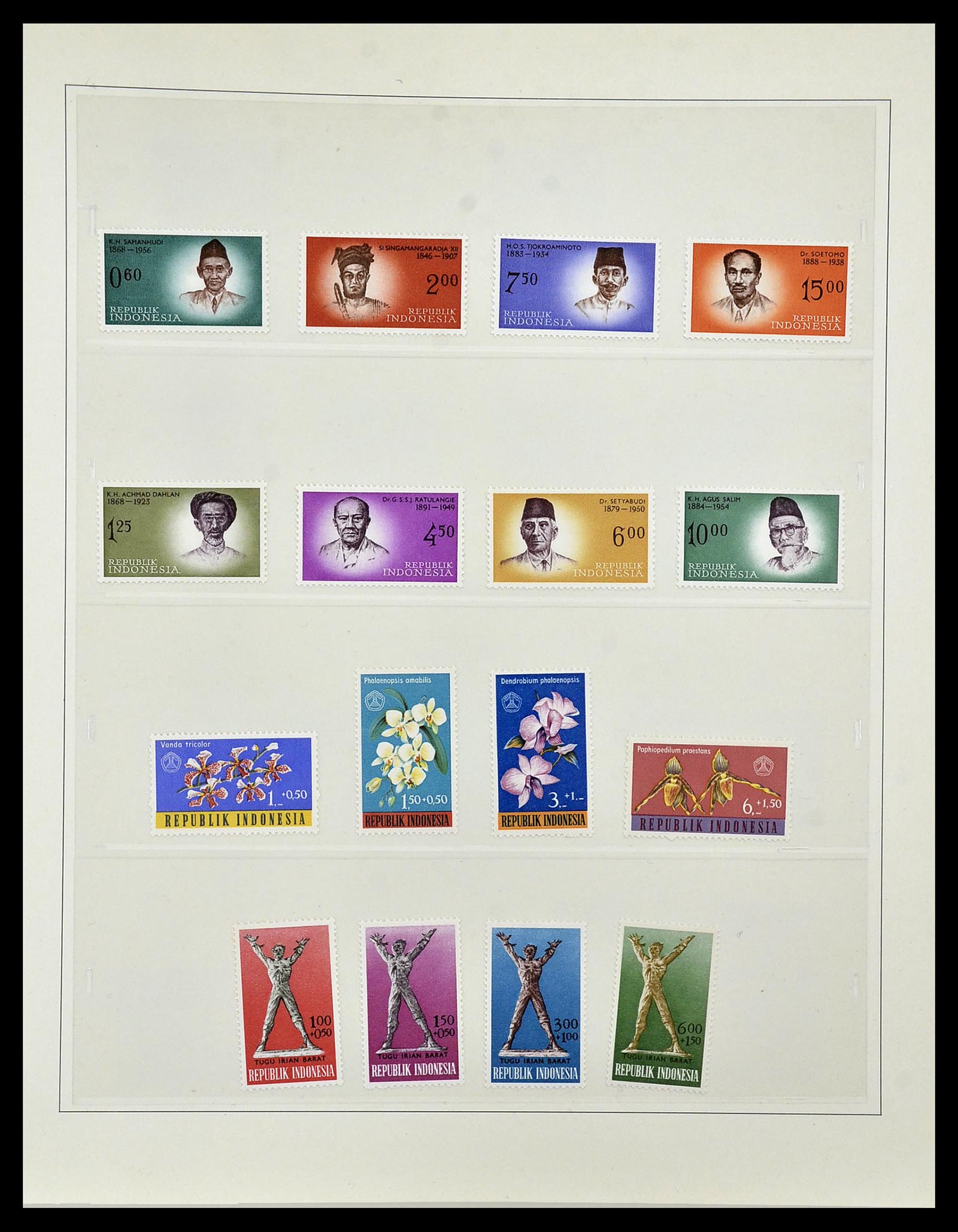 34538 022 - Postzegelverzameling 34538 Indonesië 1951-2005.