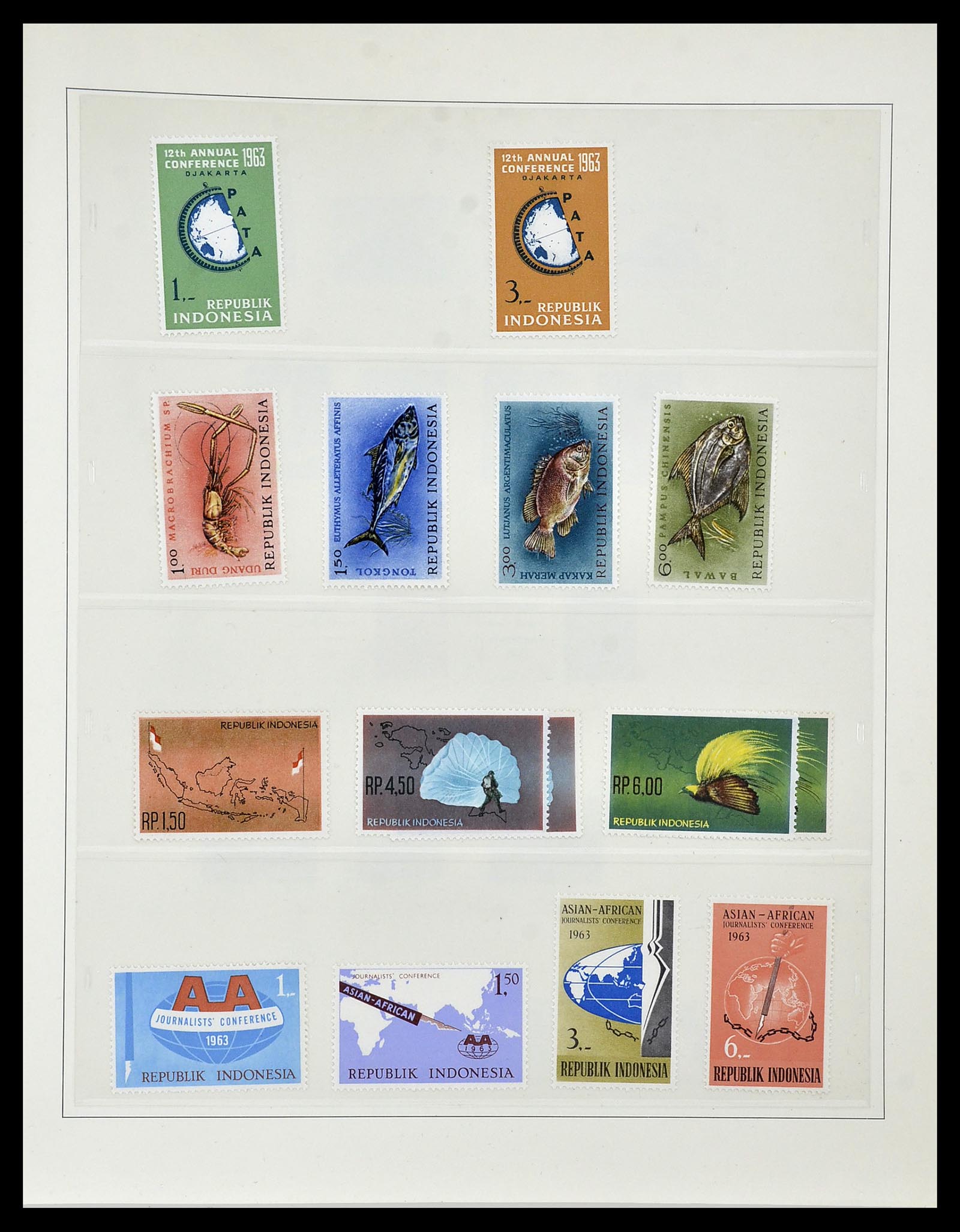 34538 023 - Postzegelverzameling 34538 Indonesië 1951-2005.