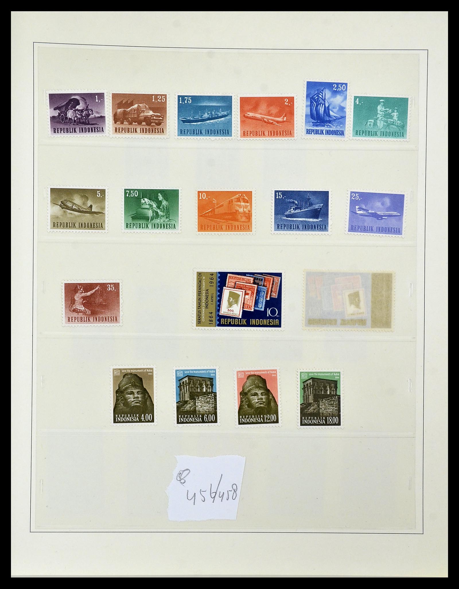 34538 025 - Postzegelverzameling 34538 Indonesië 1951-2005.