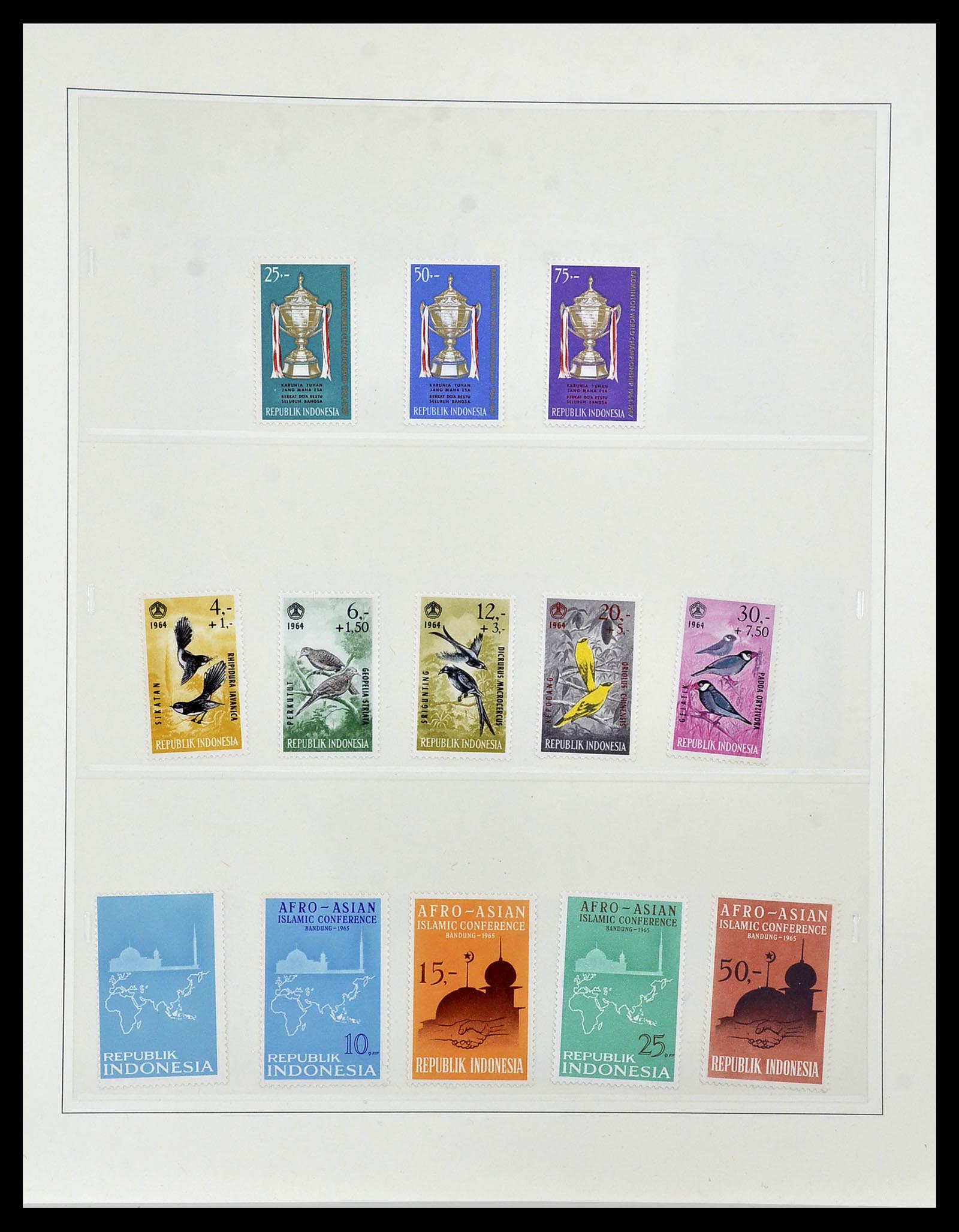 34538 026 - Postzegelverzameling 34538 Indonesië 1951-2005.