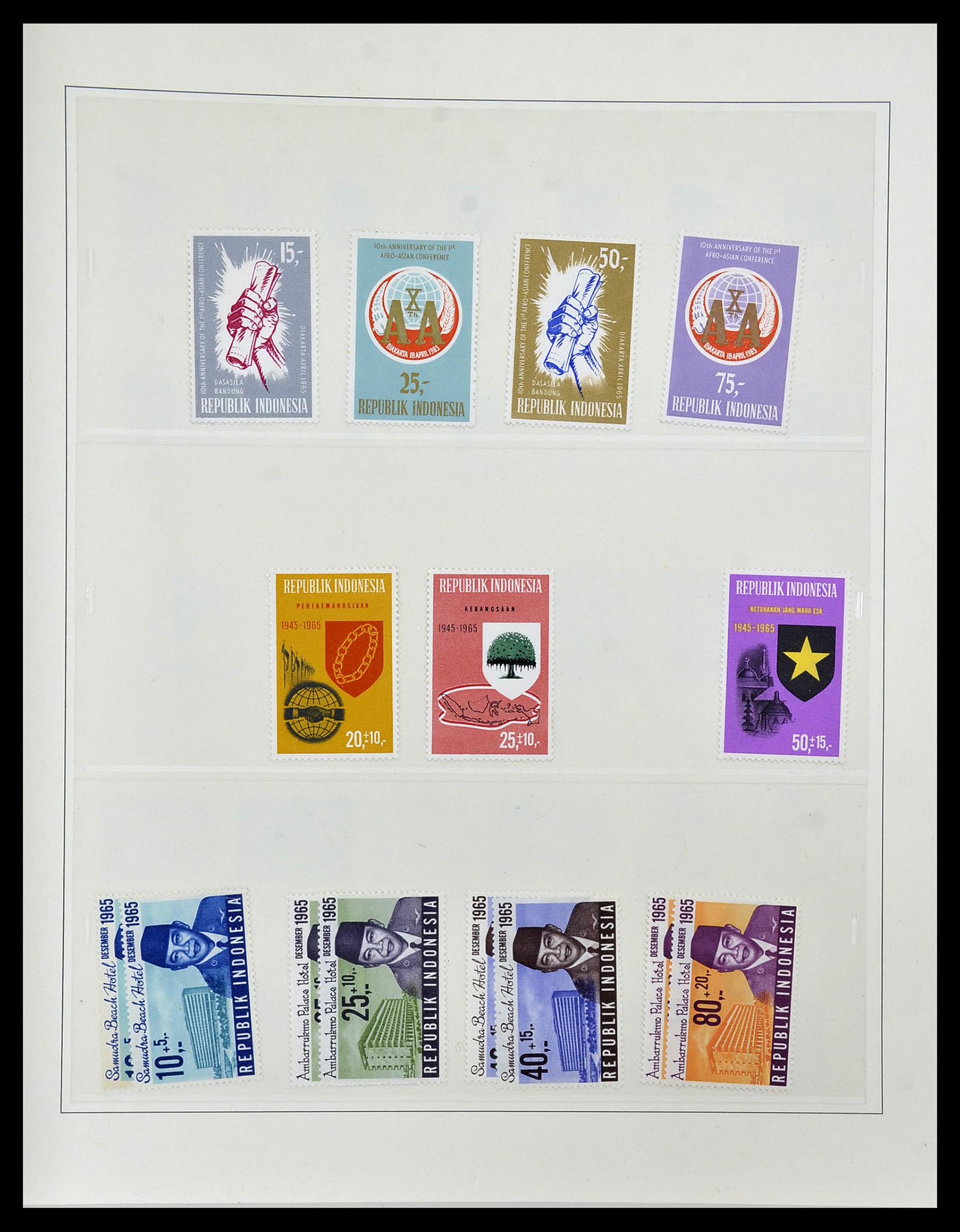 34538 027 - Postzegelverzameling 34538 Indonesië 1951-2005.