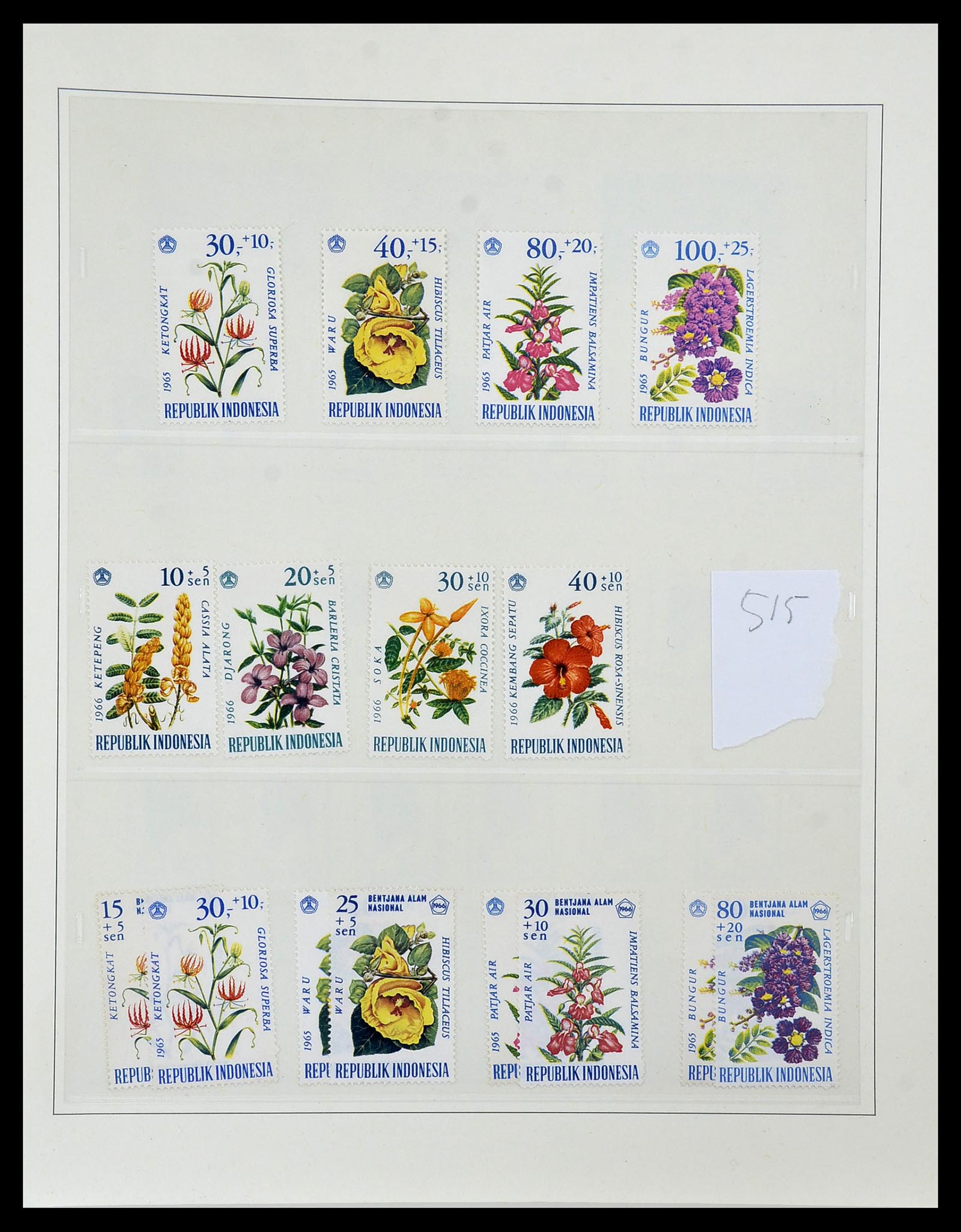 34538 029 - Postzegelverzameling 34538 Indonesië 1951-2005.