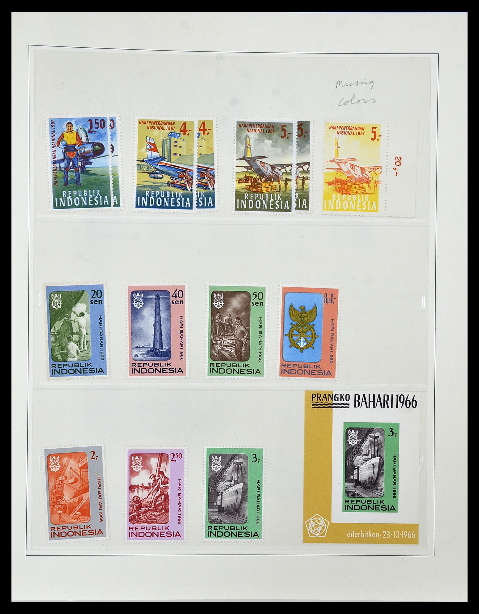 34538 031 - Postzegelverzameling 34538 Indonesië 1951-2005.