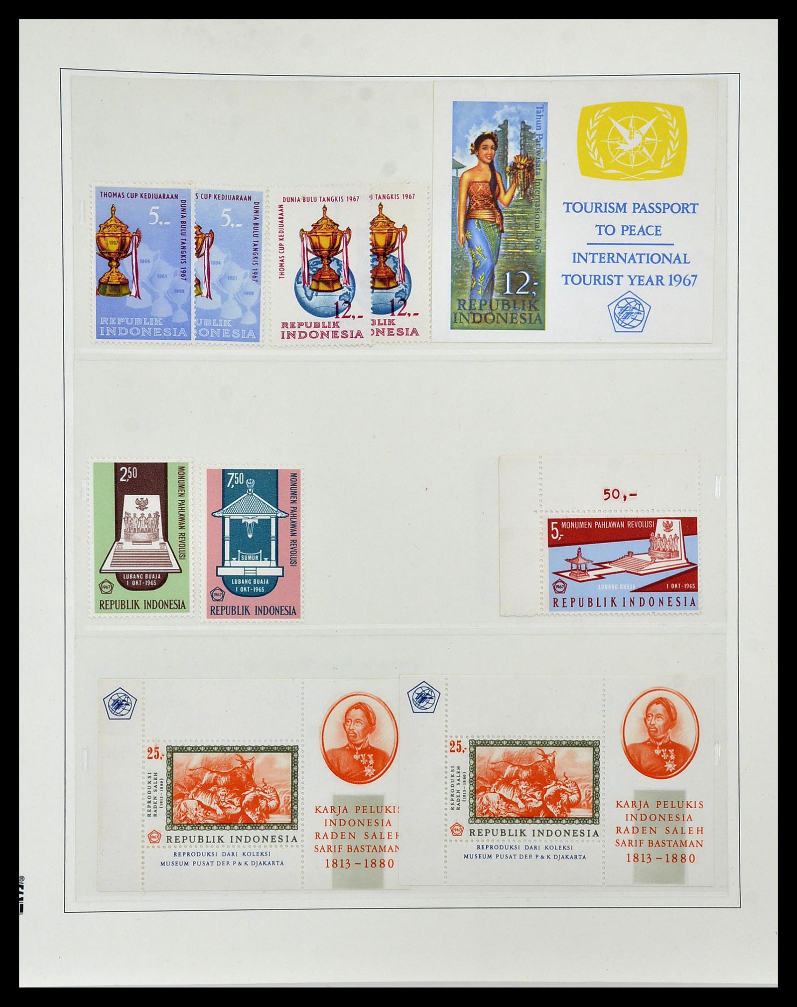 34538 033 - Postzegelverzameling 34538 Indonesië 1951-2005.