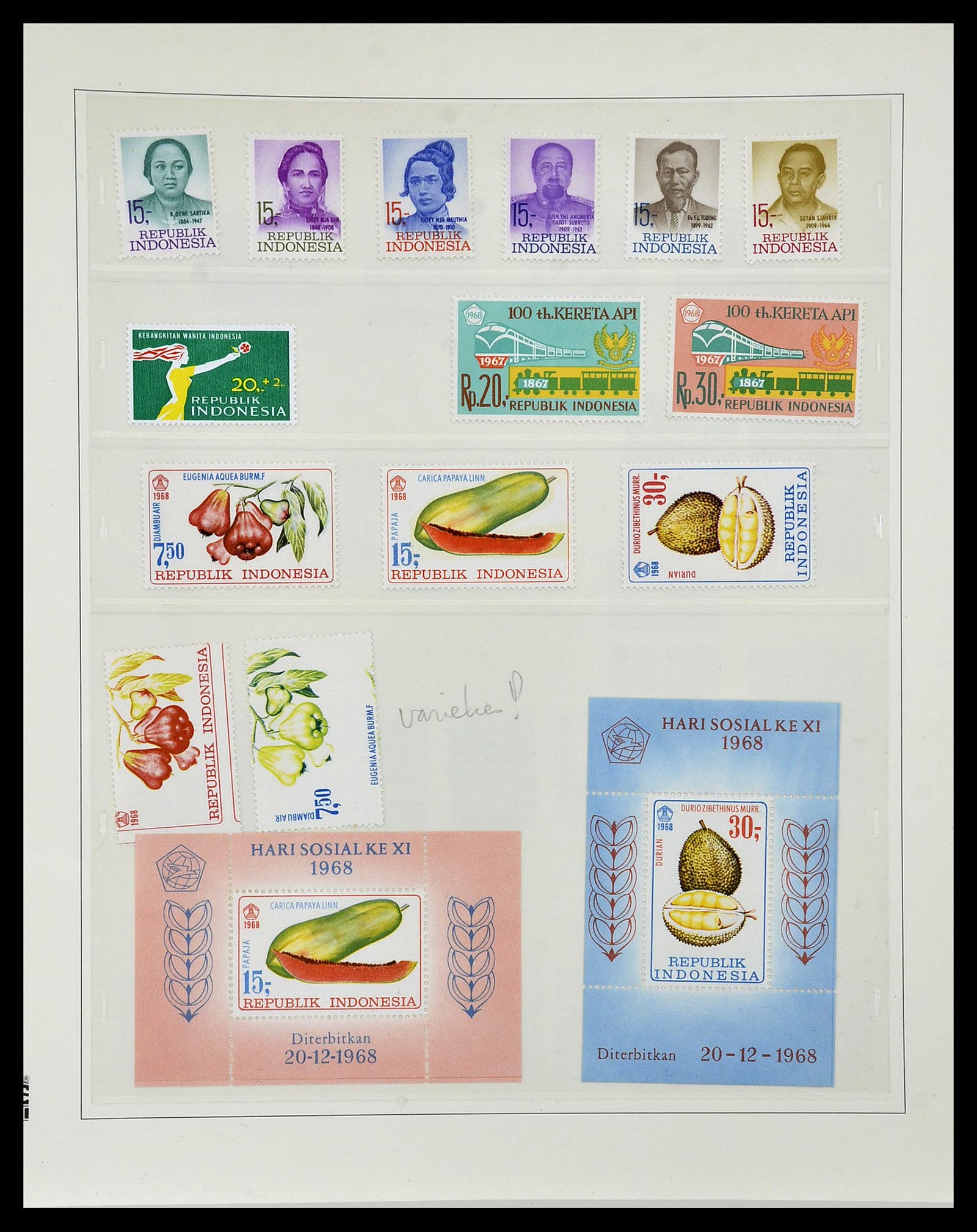 34538 037 - Postzegelverzameling 34538 Indonesië 1951-2005.