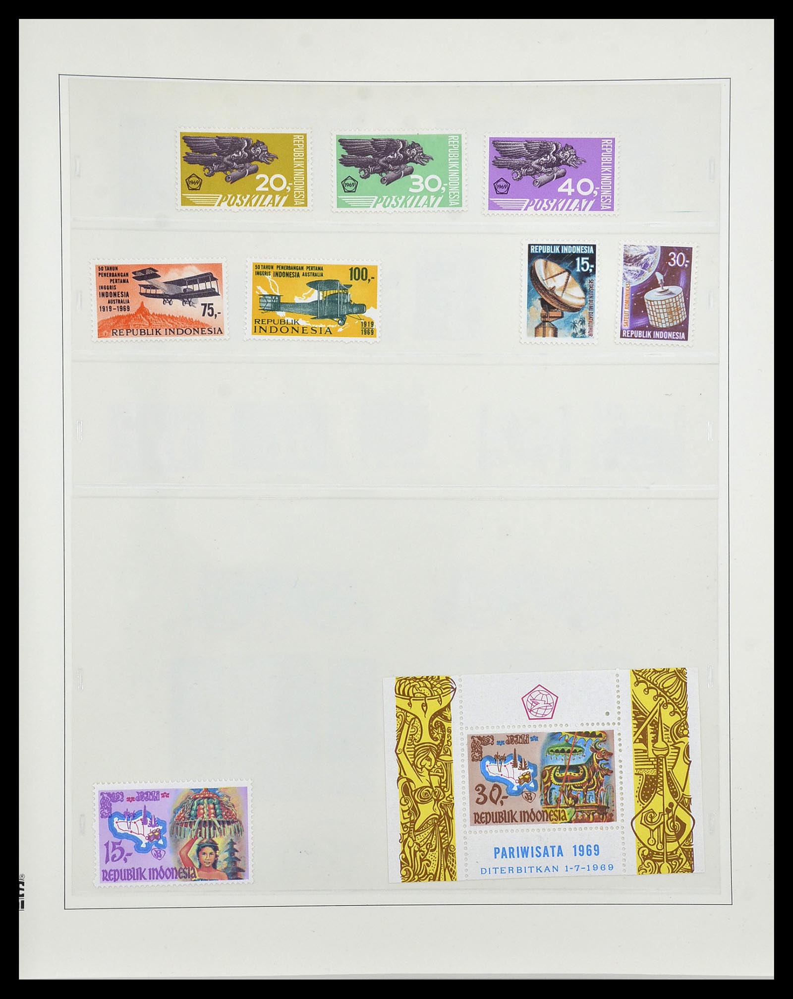 34538 039 - Postzegelverzameling 34538 Indonesië 1951-2005.
