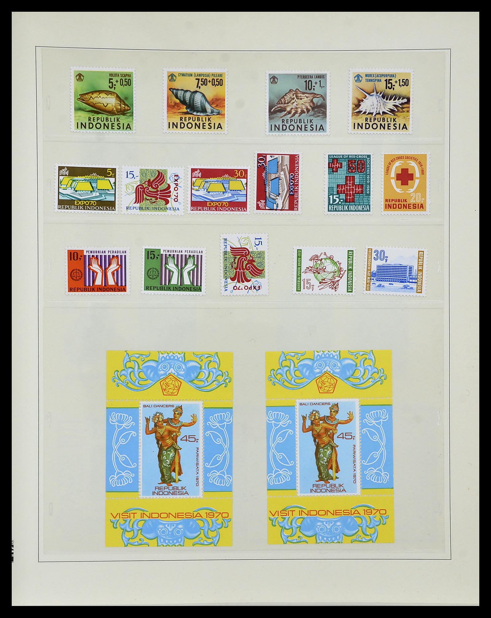 34538 040 - Postzegelverzameling 34538 Indonesië 1951-2005.