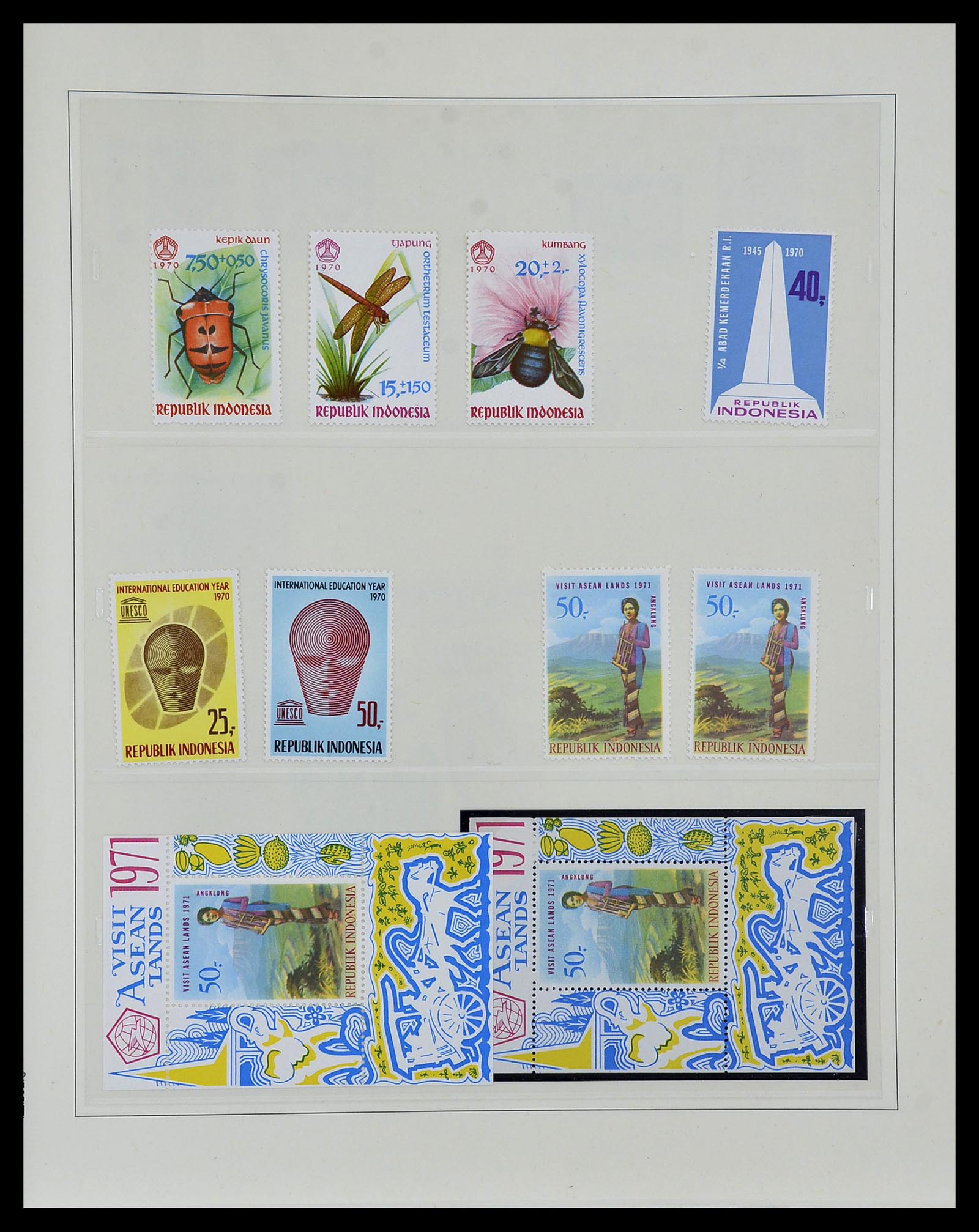 34538 041 - Postzegelverzameling 34538 Indonesië 1951-2005.
