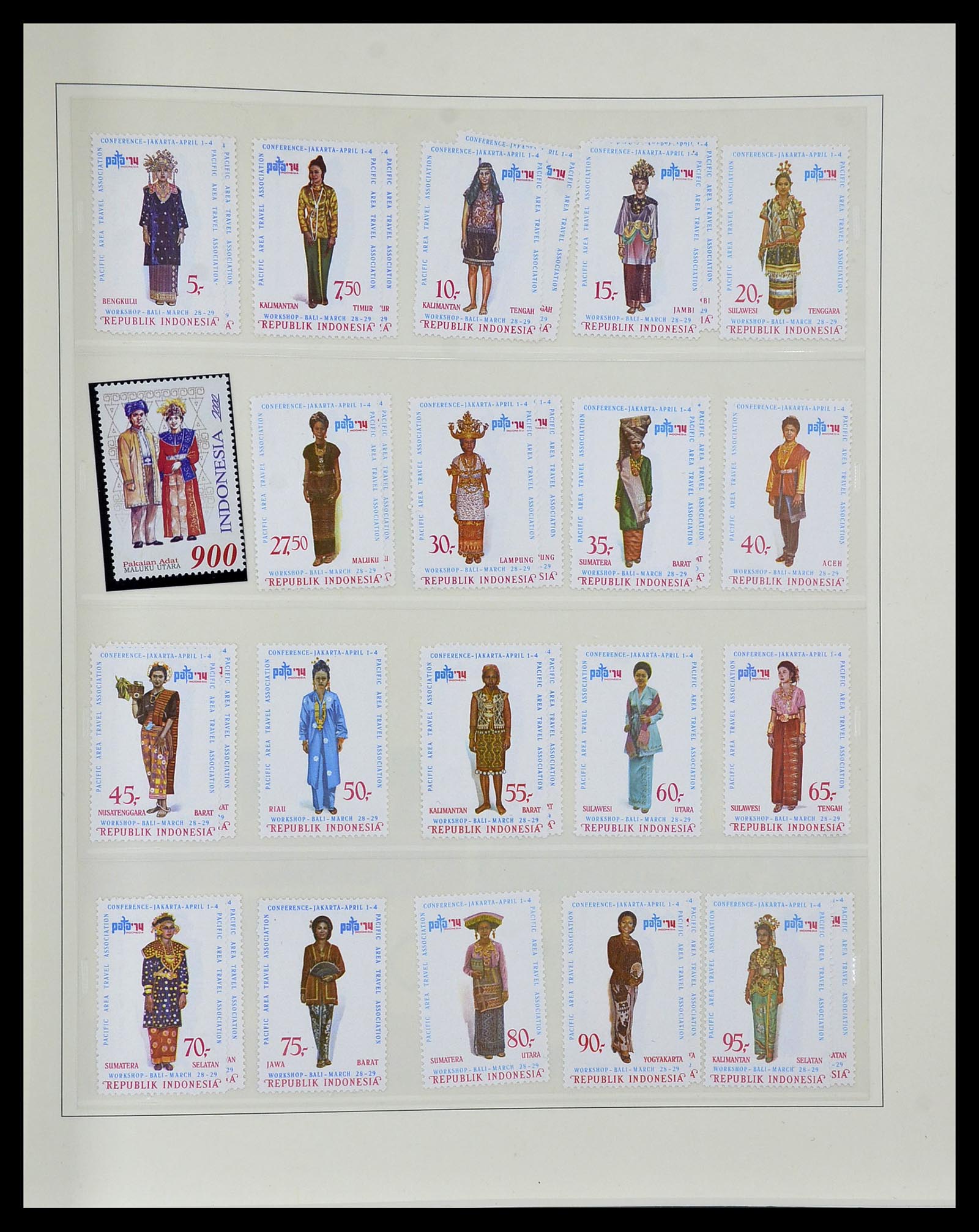 34538 046 - Postzegelverzameling 34538 Indonesië 1951-2005.