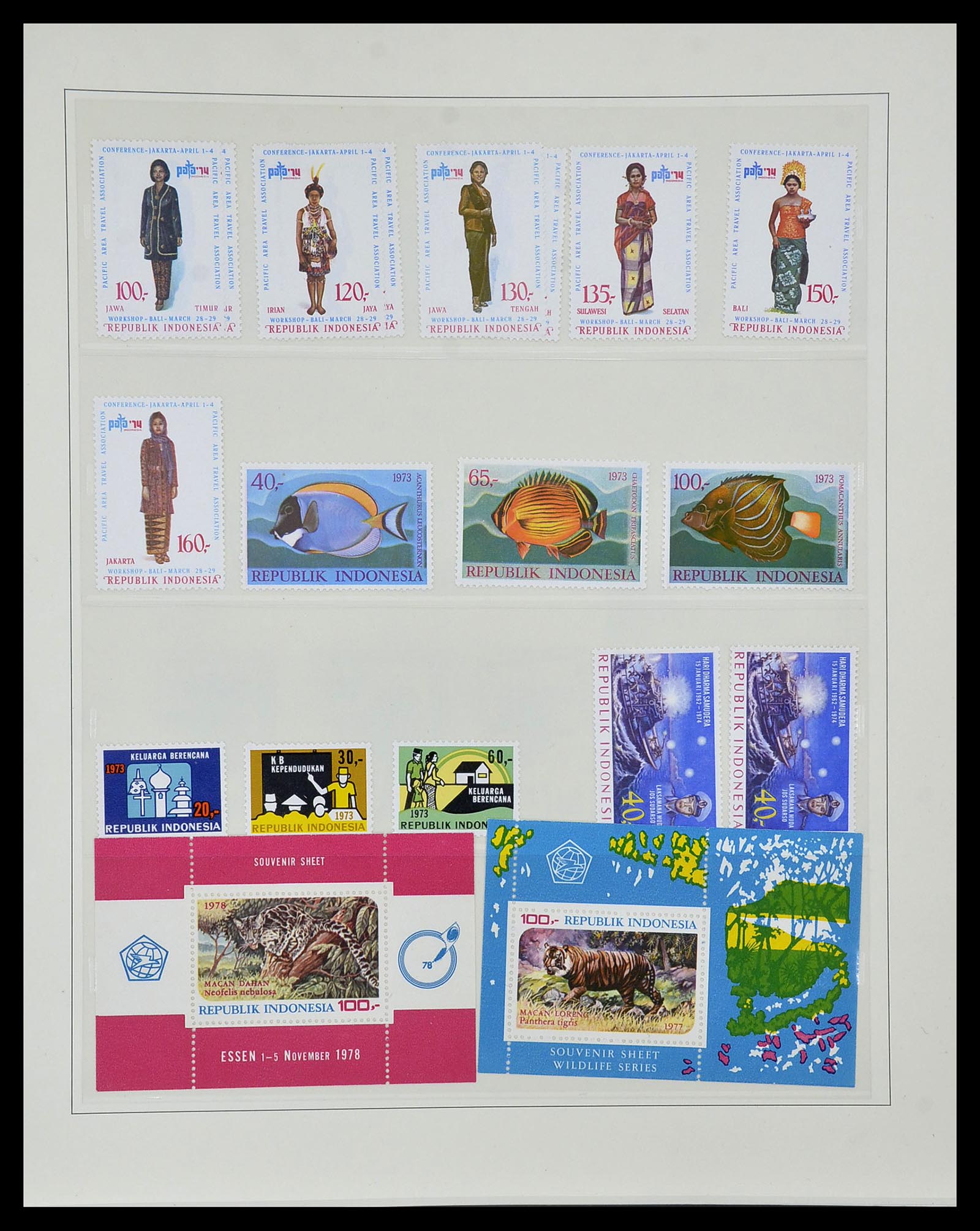 34538 047 - Postzegelverzameling 34538 Indonesië 1951-2005.