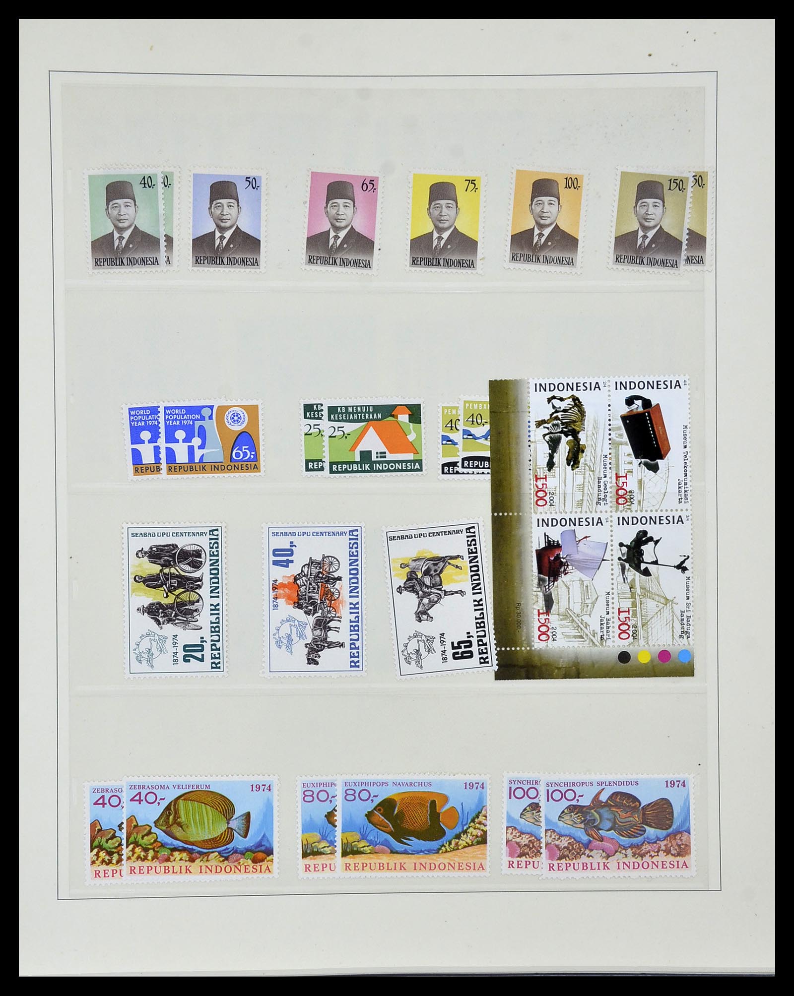 34538 048 - Postzegelverzameling 34538 Indonesië 1951-2005.