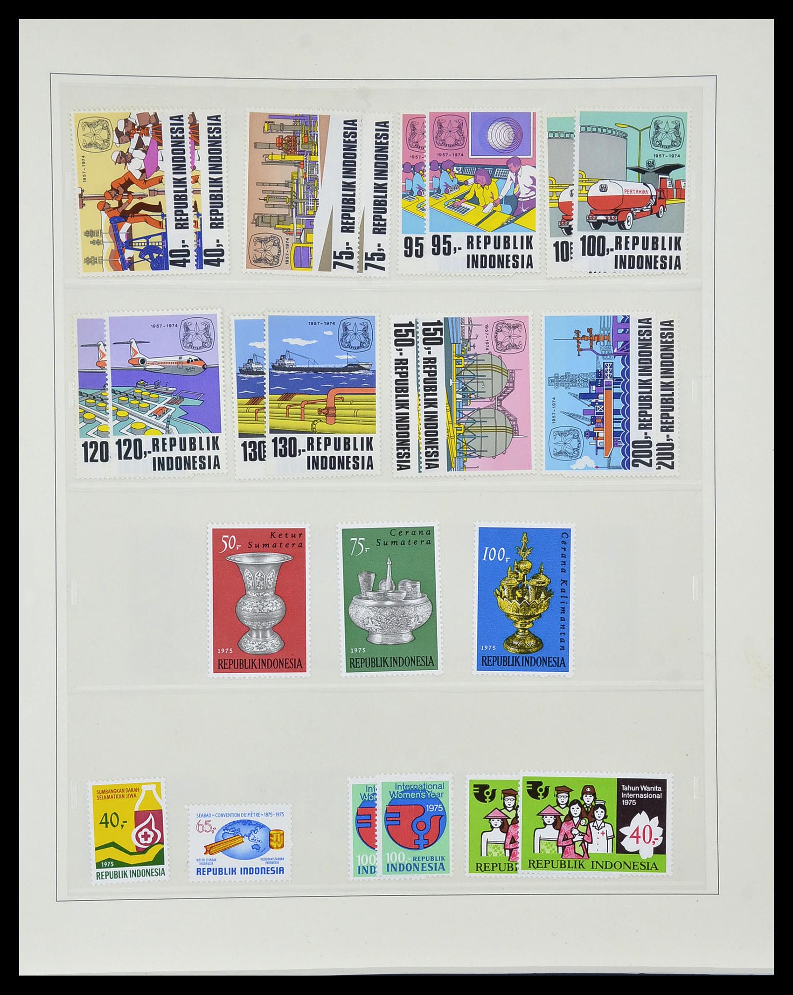34538 049 - Postzegelverzameling 34538 Indonesië 1951-2005.
