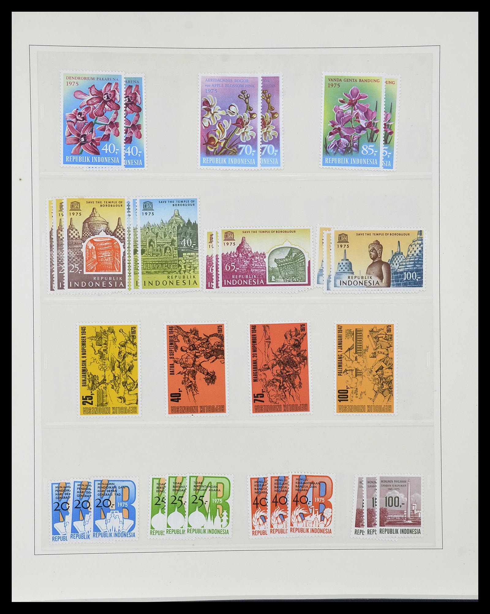 34538 050 - Postzegelverzameling 34538 Indonesië 1951-2005.