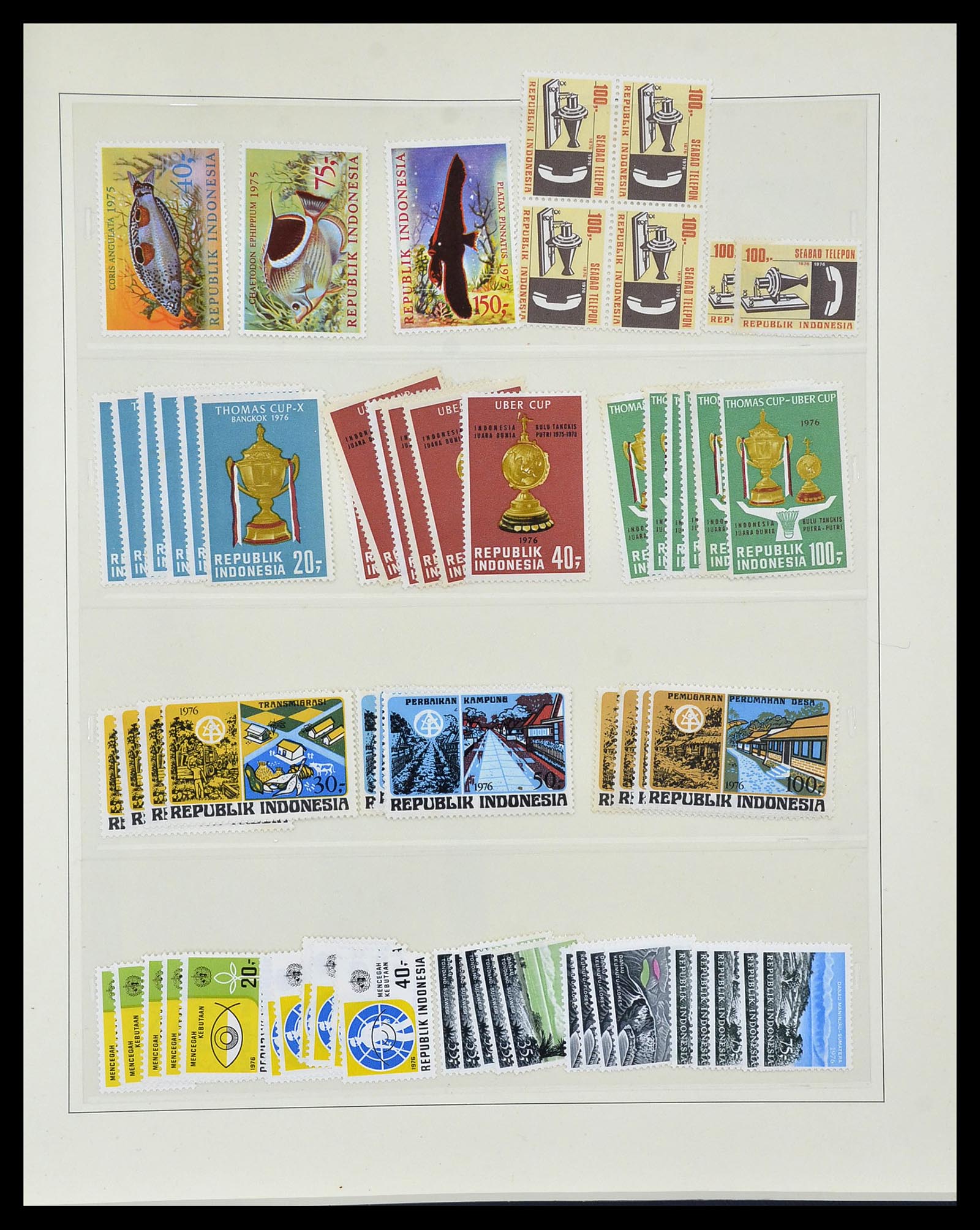 34538 051 - Postzegelverzameling 34538 Indonesië 1951-2005.
