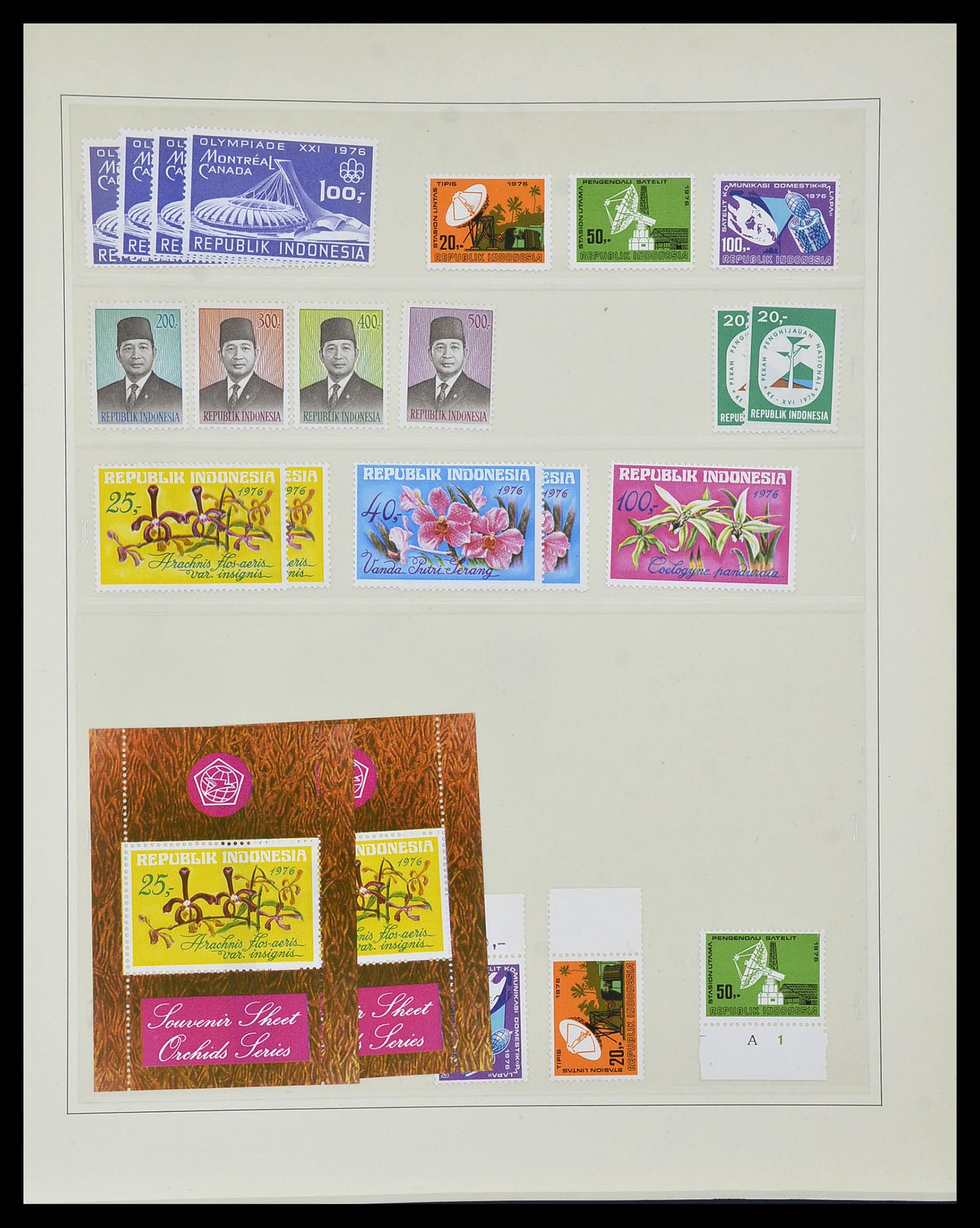 34538 052 - Postzegelverzameling 34538 Indonesië 1951-2005.