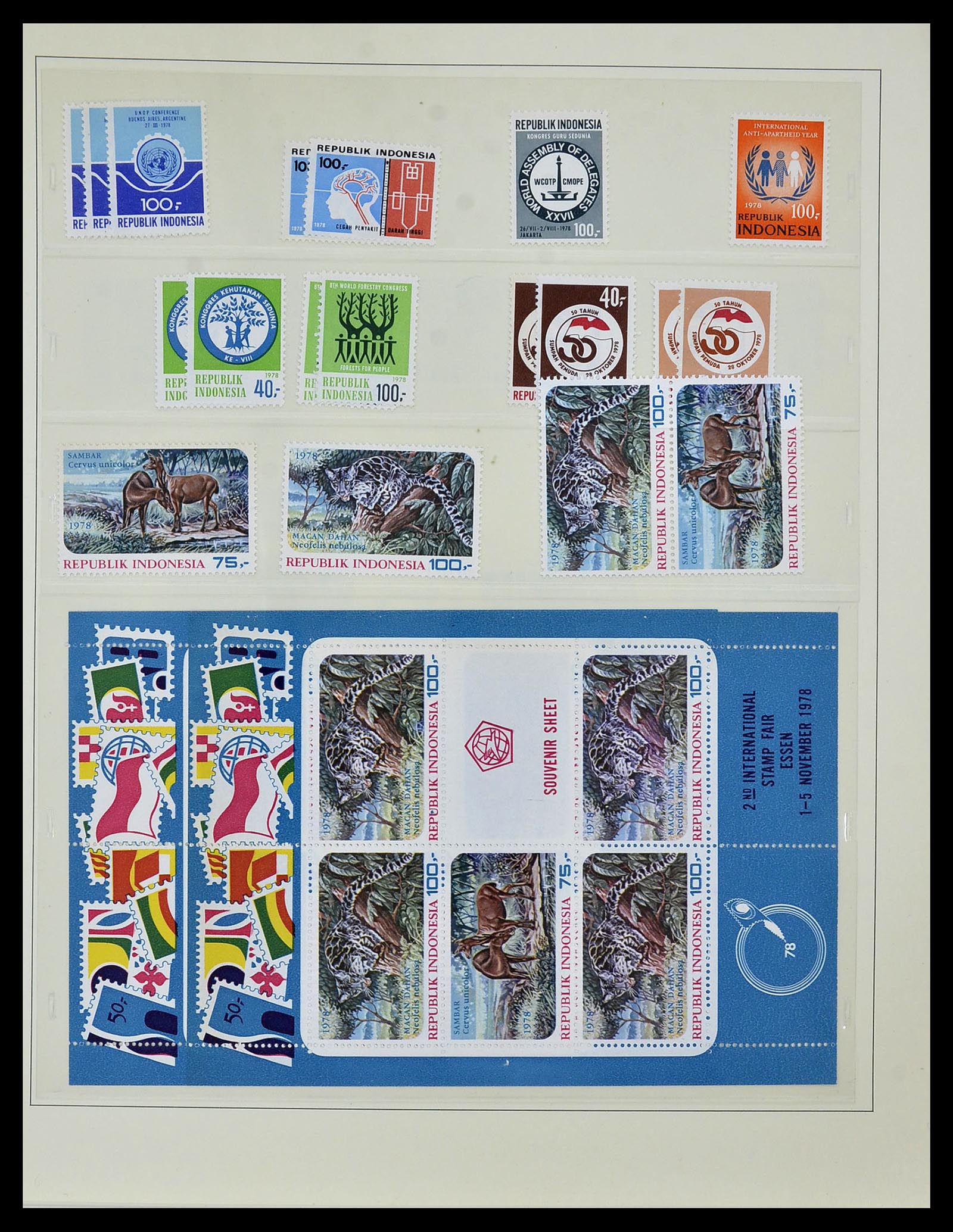 34538 057 - Postzegelverzameling 34538 Indonesië 1951-2005.
