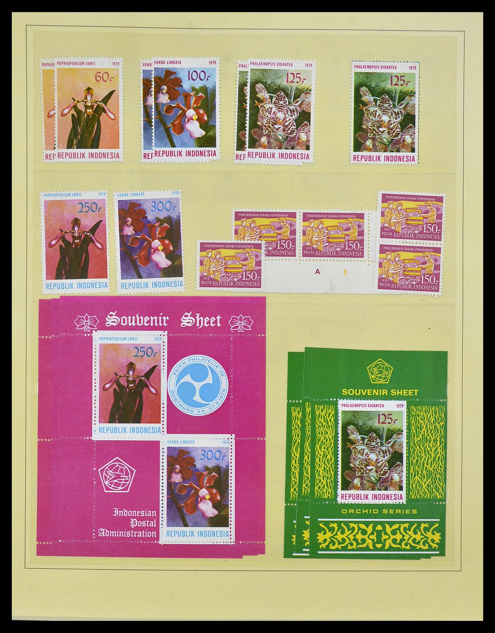 34538 059 - Postzegelverzameling 34538 Indonesië 1951-2005.