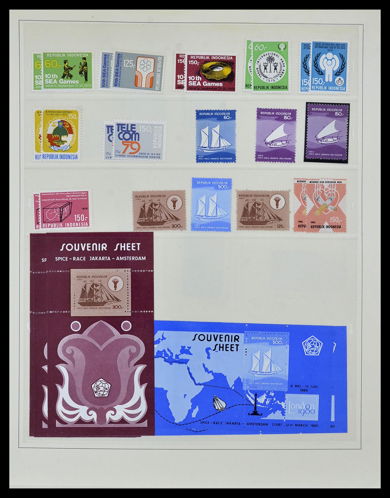 34538 061 - Postzegelverzameling 34538 Indonesië 1951-2005.