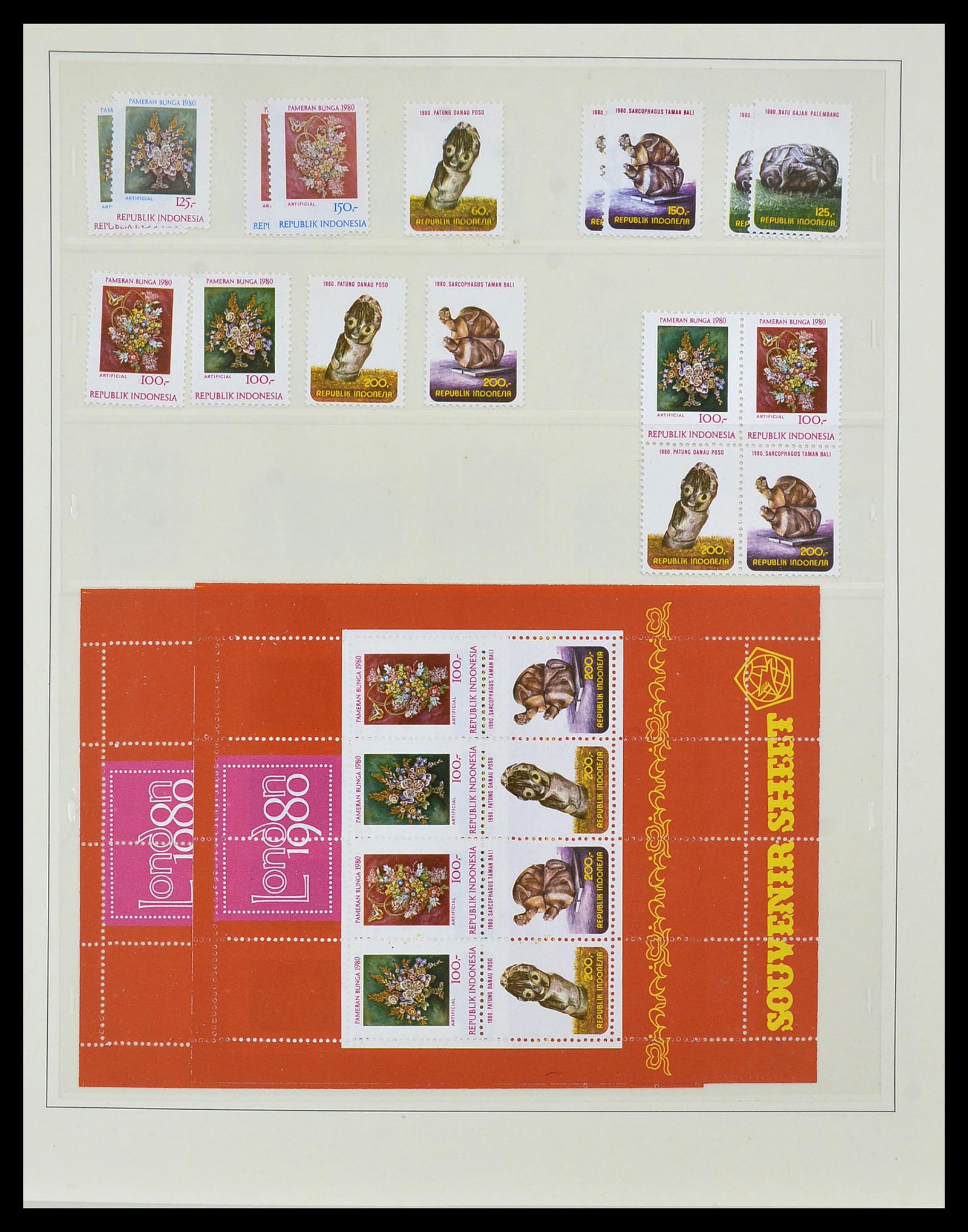 34538 063 - Postzegelverzameling 34538 Indonesië 1951-2005.