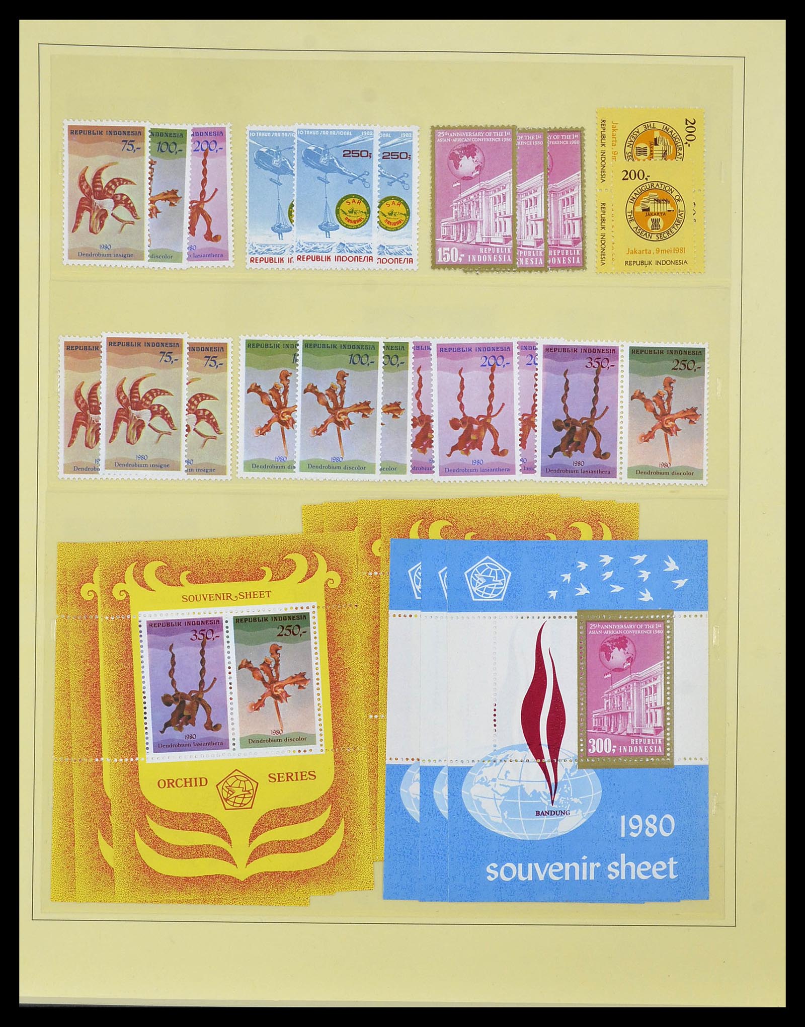 34538 067 - Postzegelverzameling 34538 Indonesië 1951-2005.