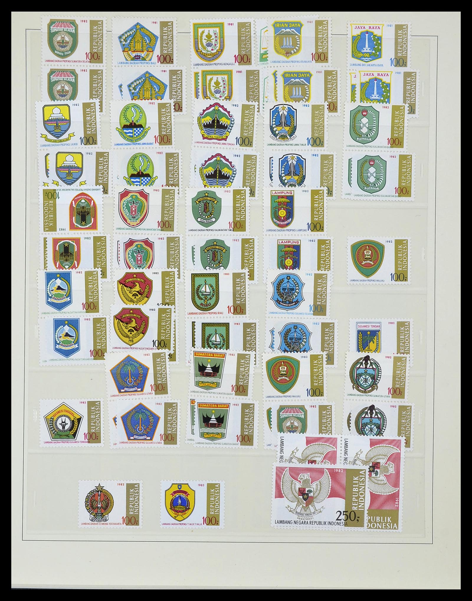 34538 071 - Postzegelverzameling 34538 Indonesië 1951-2005.