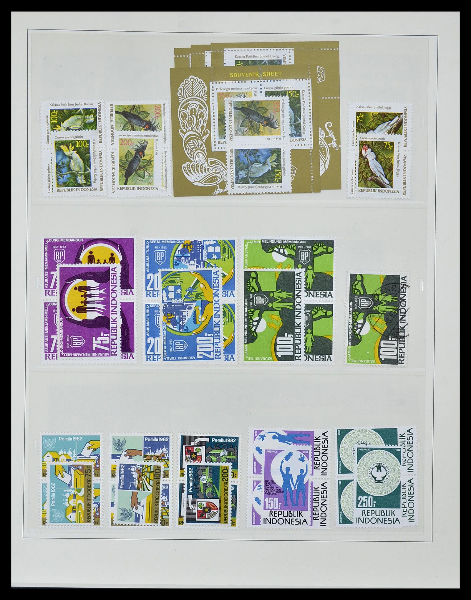 34538 072 - Postzegelverzameling 34538 Indonesië 1951-2005.