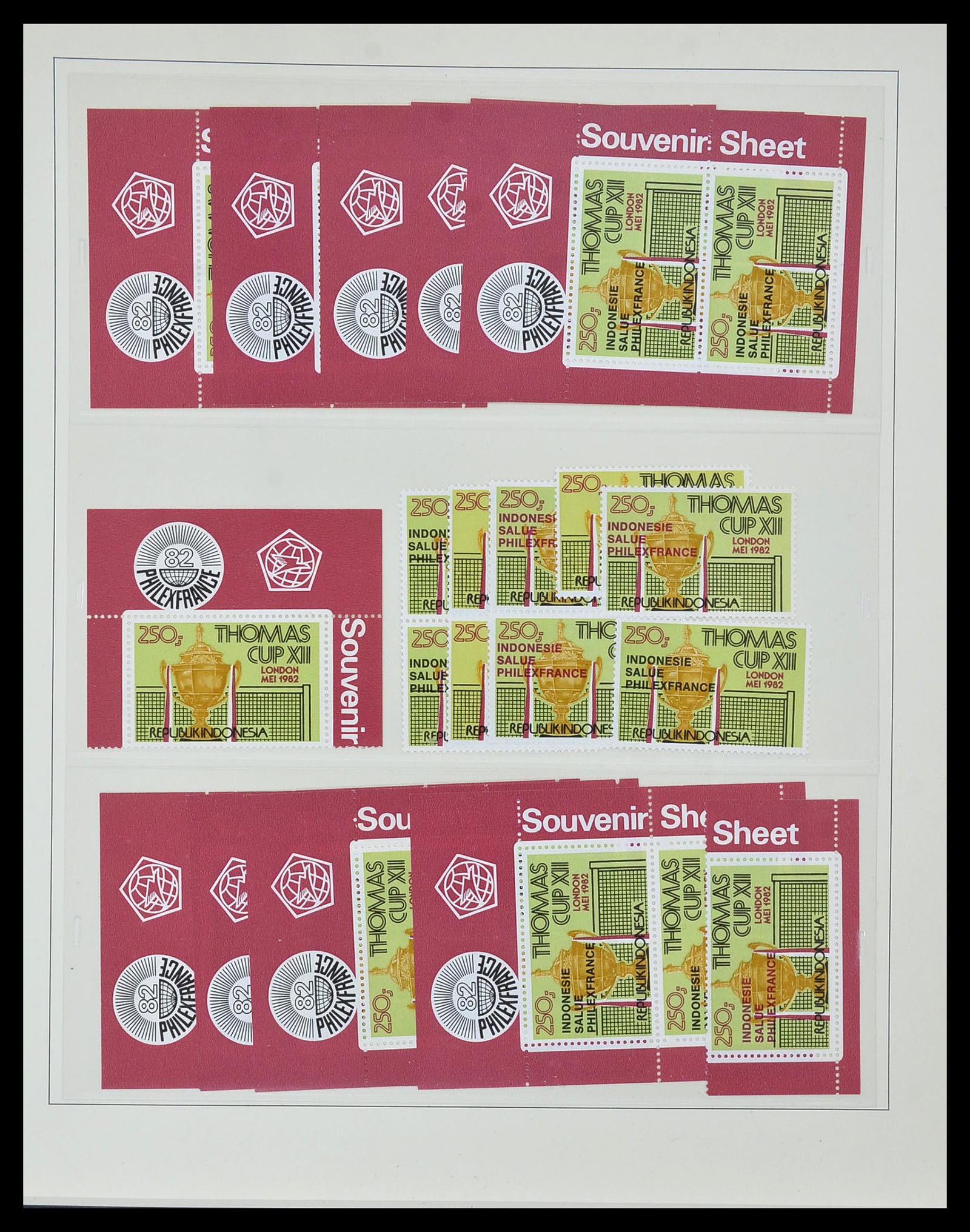 34538 073 - Postzegelverzameling 34538 Indonesië 1951-2005.