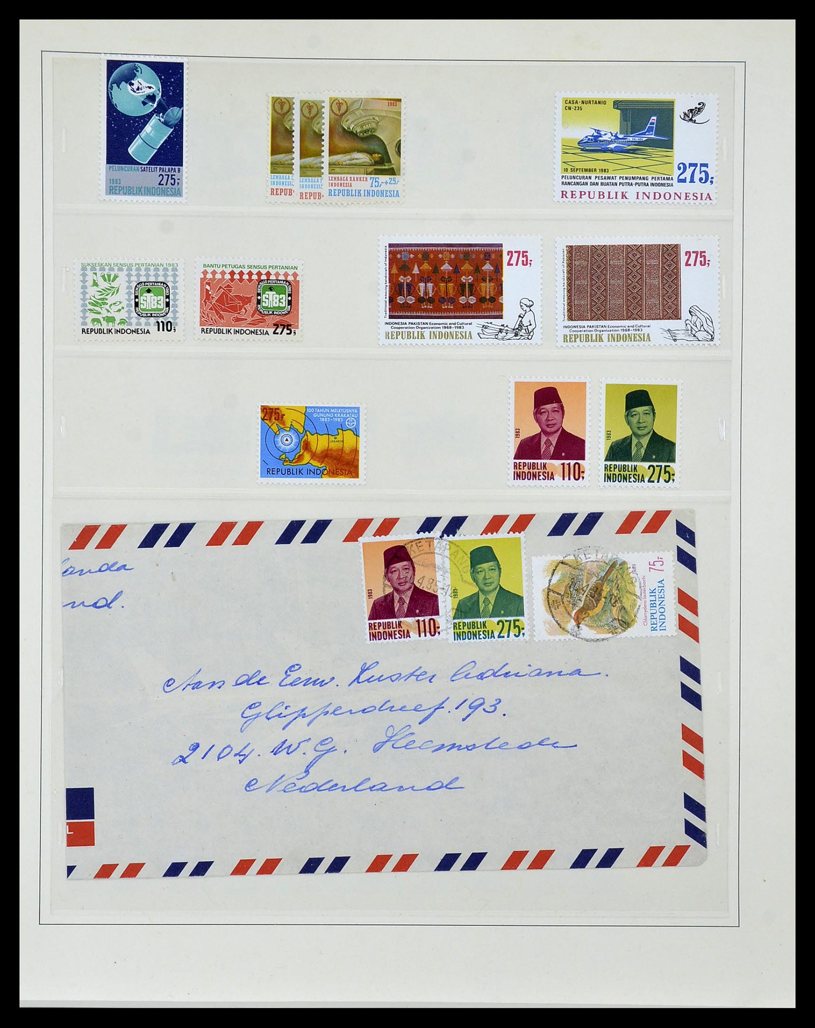 34538 081 - Postzegelverzameling 34538 Indonesië 1951-2005.