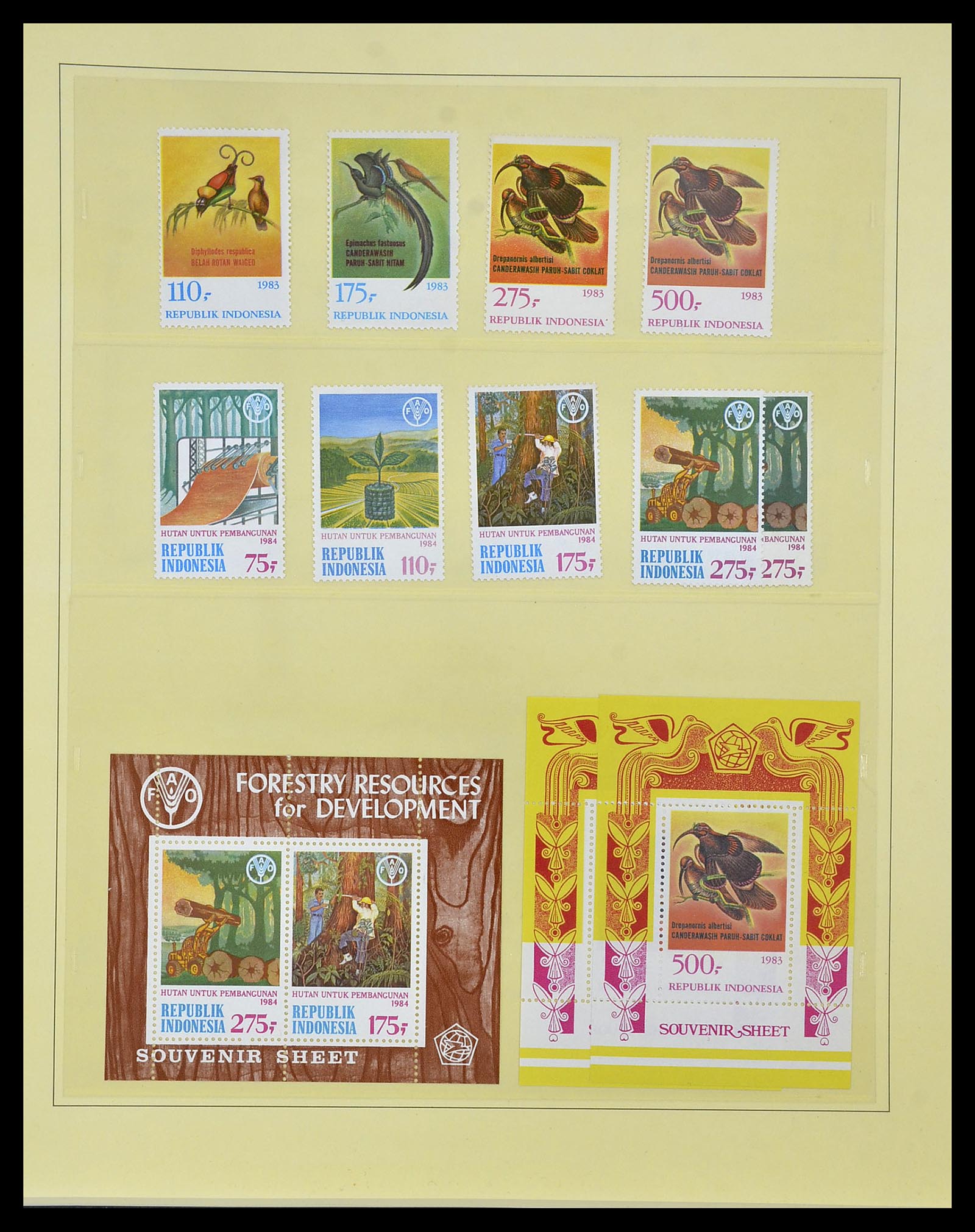 34538 083 - Postzegelverzameling 34538 Indonesië 1951-2005.