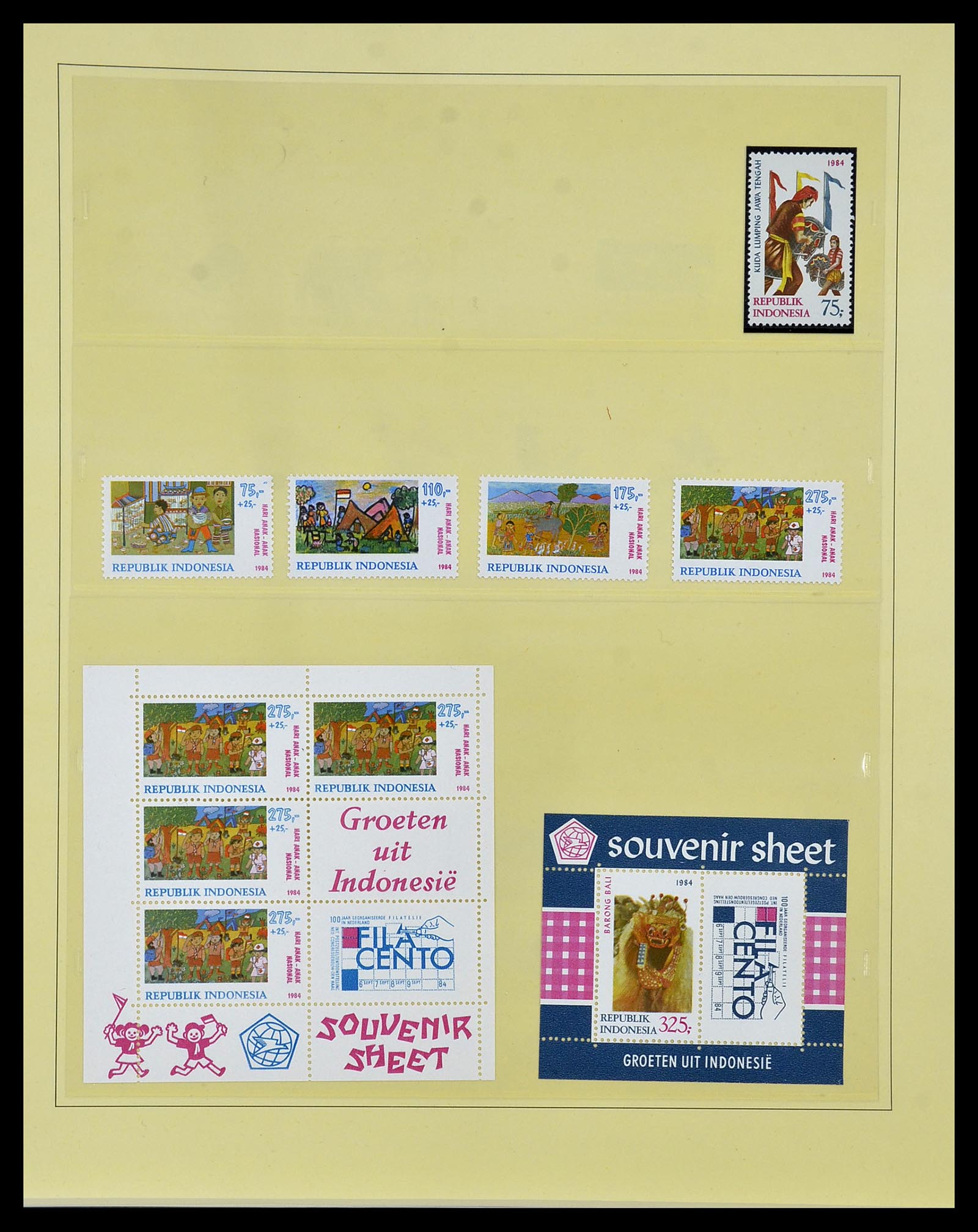 34538 085 - Postzegelverzameling 34538 Indonesië 1951-2005.